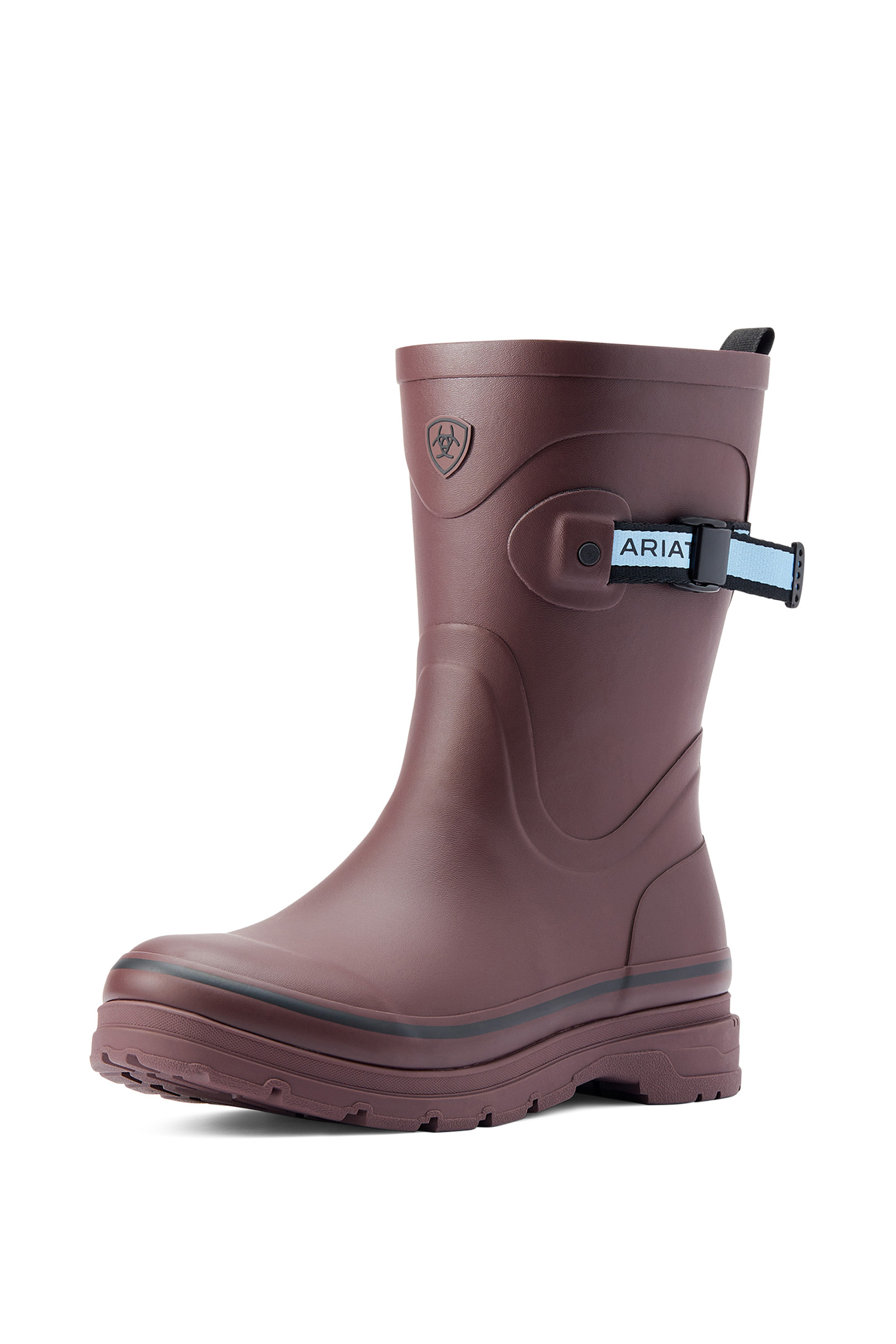 Maroon Ariat Kelmarsh Mid botas de goma para mujer de altura media