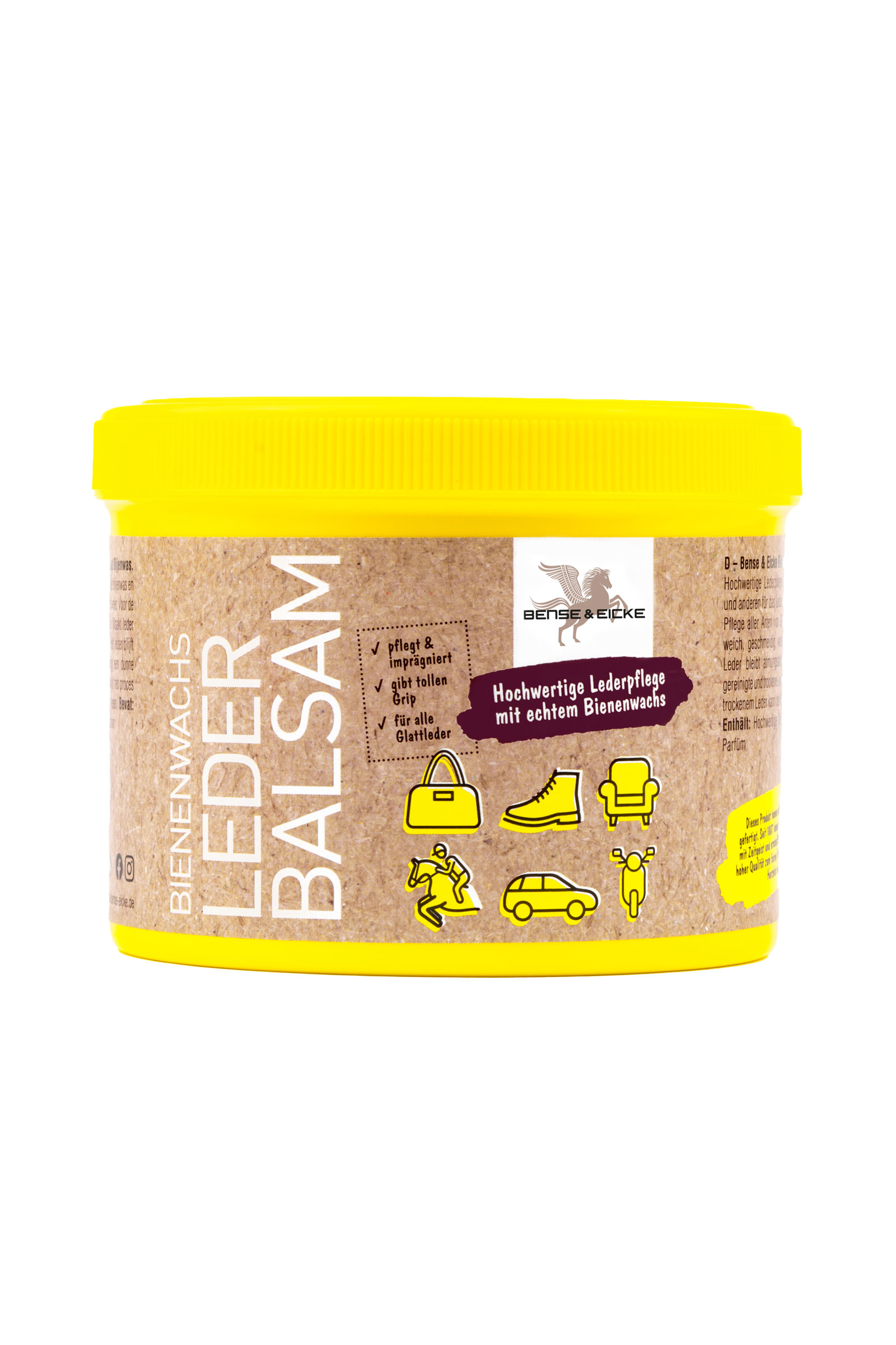 Bense & Eicke B&aacute;lsamo para cuero con cera de abeja, 500 ml