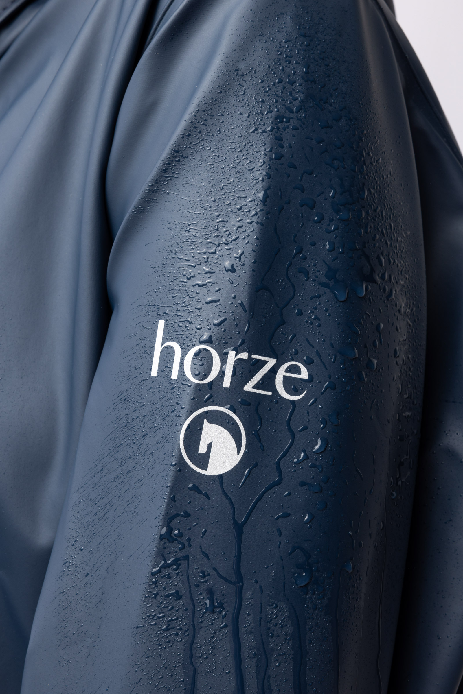 Horze Hazel abrigo largo impermeable mujer con aberturas