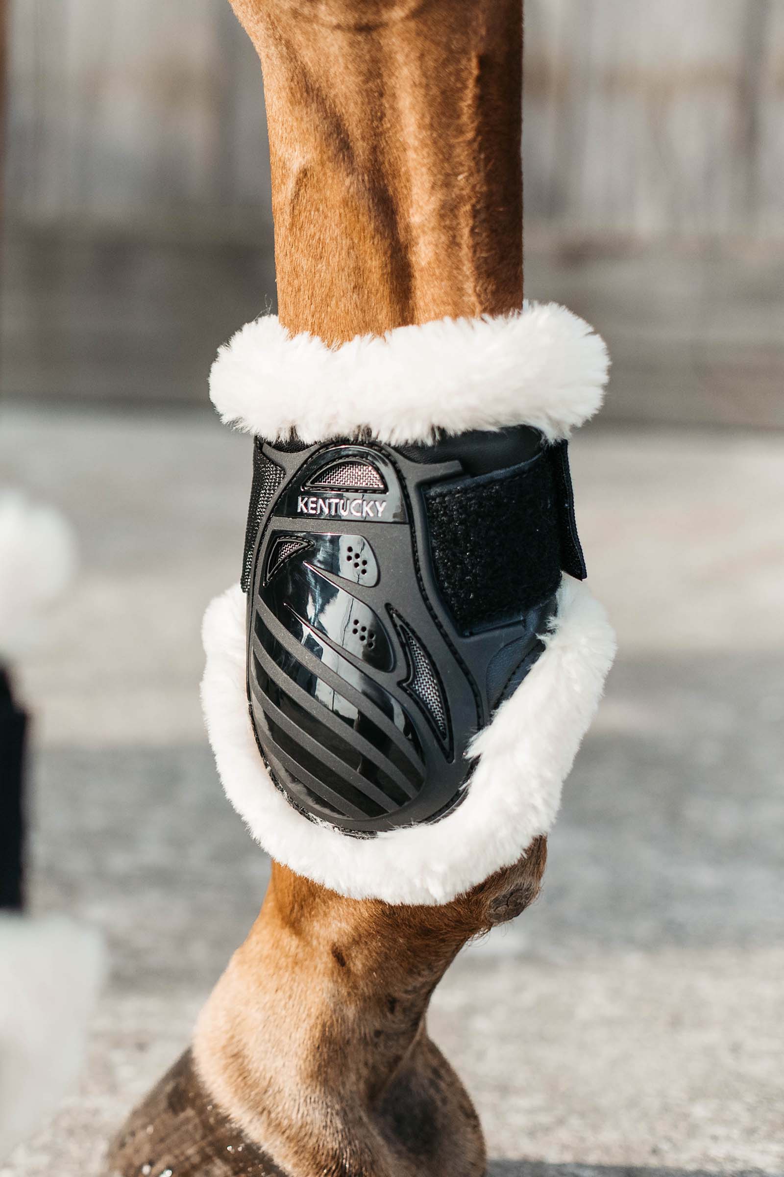 Protectores de Menudillo Piel de Oveja Vegana Kentucky Horsewear Young Horse