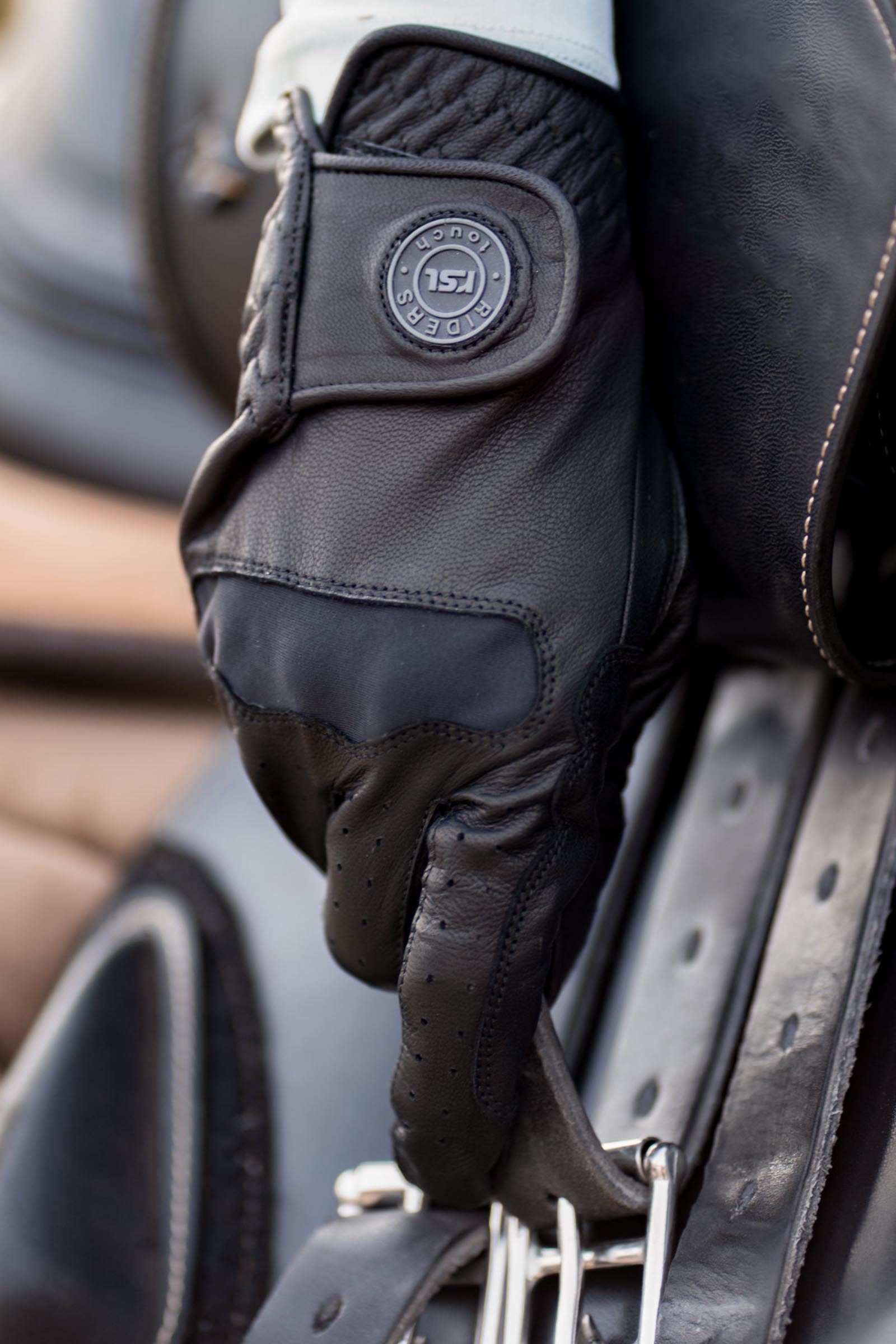 RSL Chicago guantes de equitaci&oacute;n de piel napa de cabra