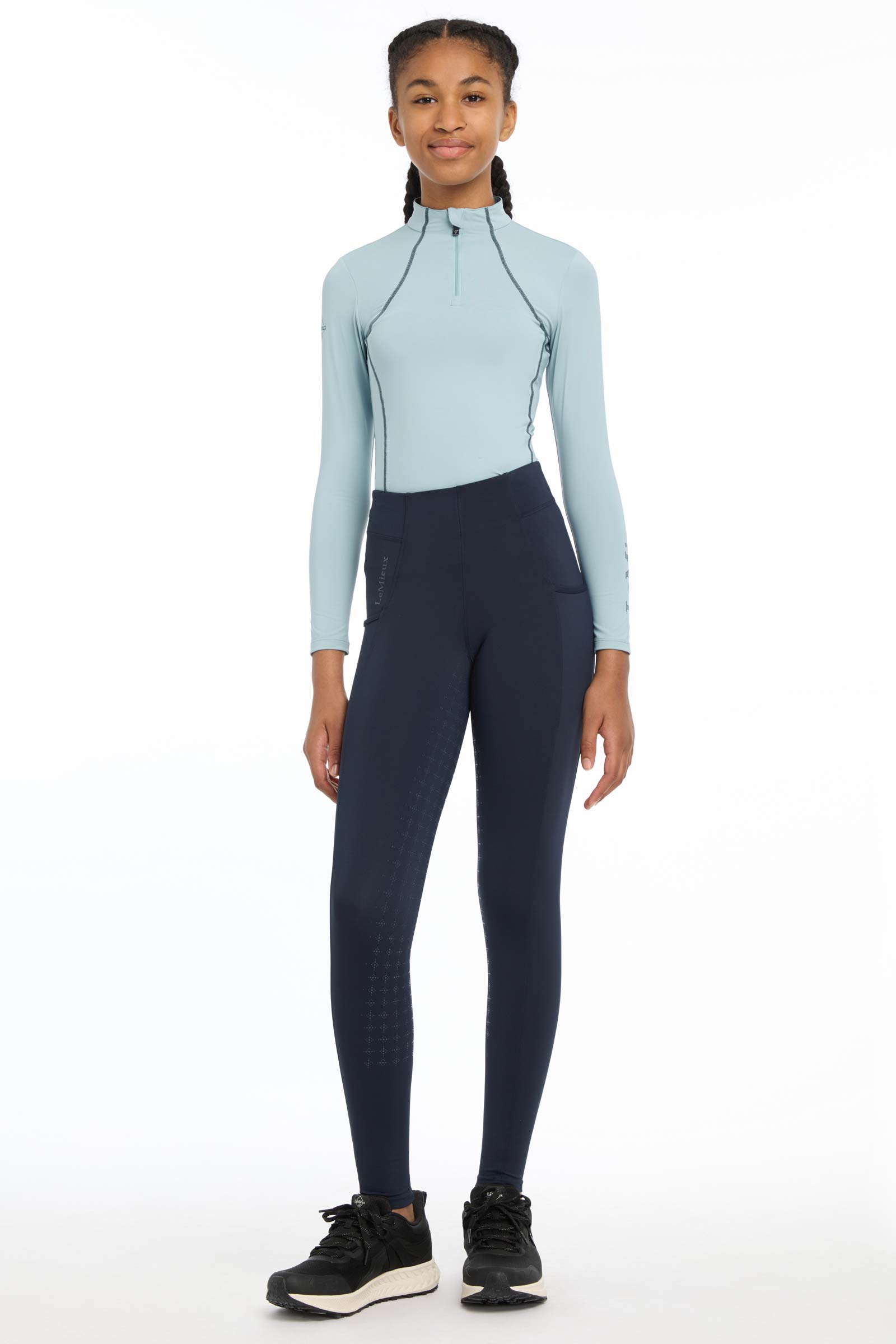 LeMieux Young Rider Orla leggings de equitaci&oacute;n pull on para ni&ntilde;os