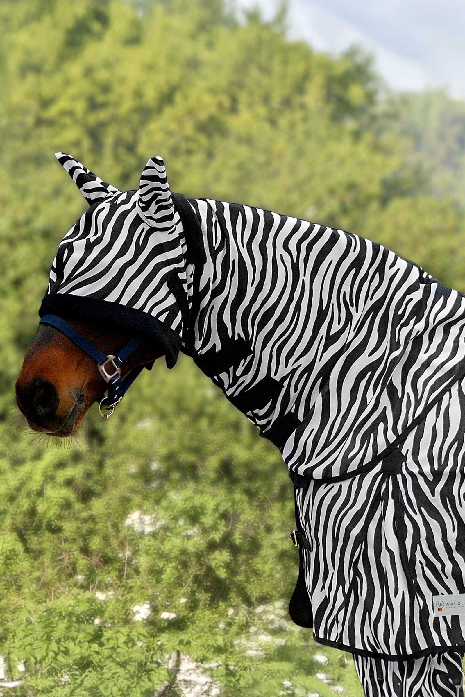 Waldhausen Zebra protector de cuello antimoscas