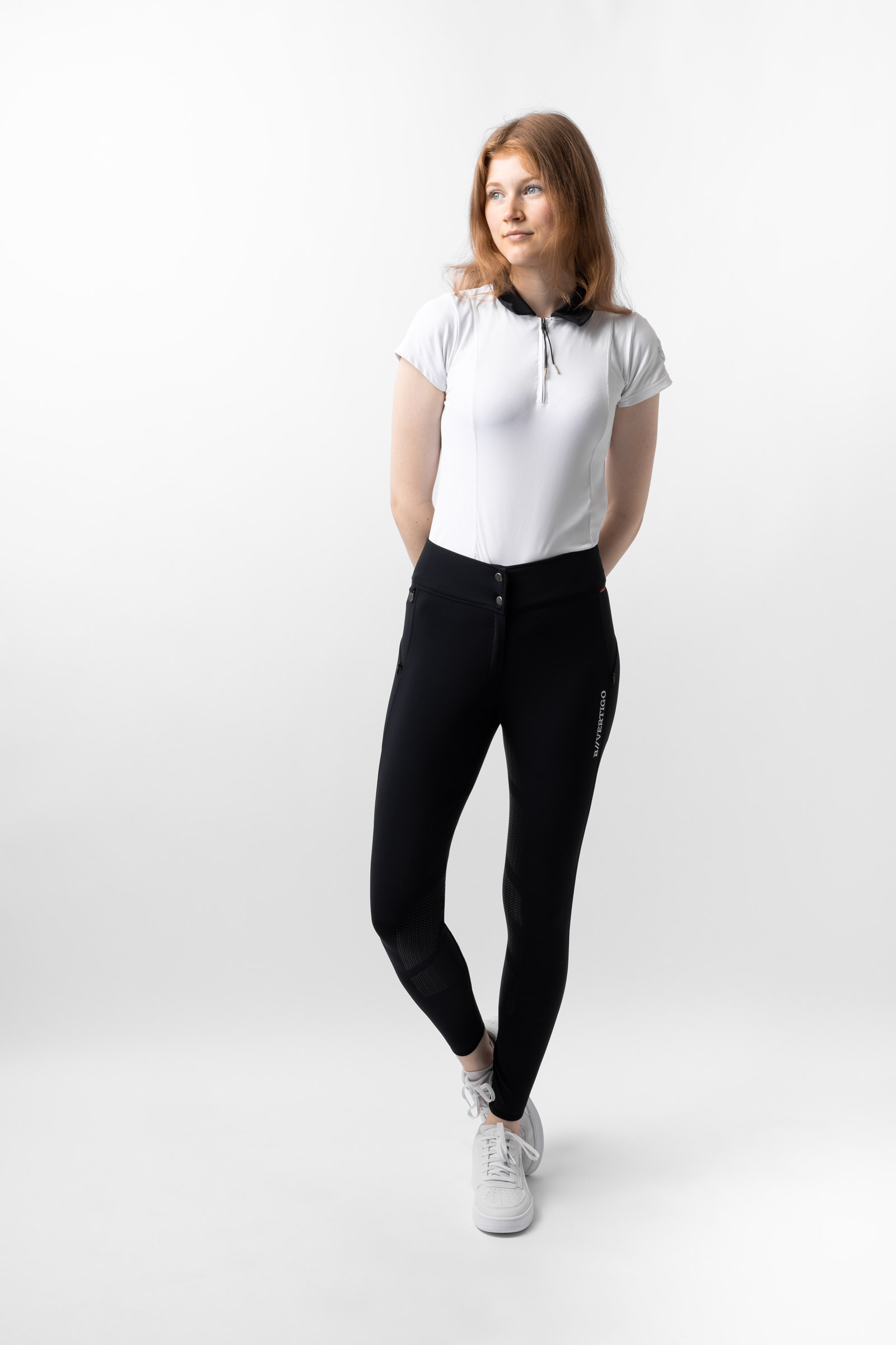 B Vertigo Justine Thermo pantalones de equitaci&oacute;n para mujer con asiento completo de silicona