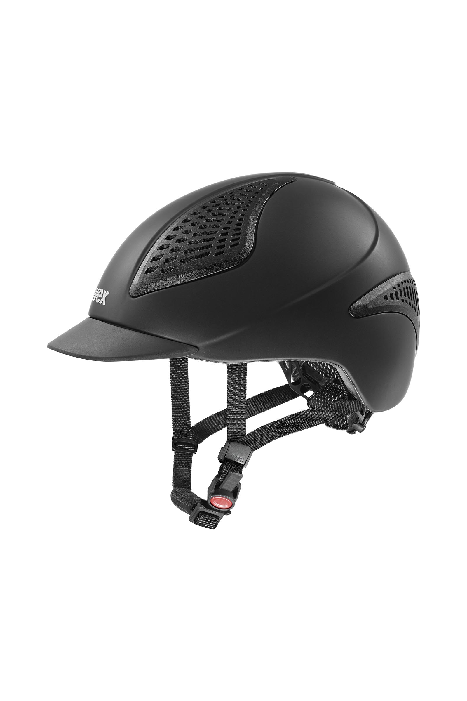 black mat Uvex Exxential III casco de equitaci&oacute;n
