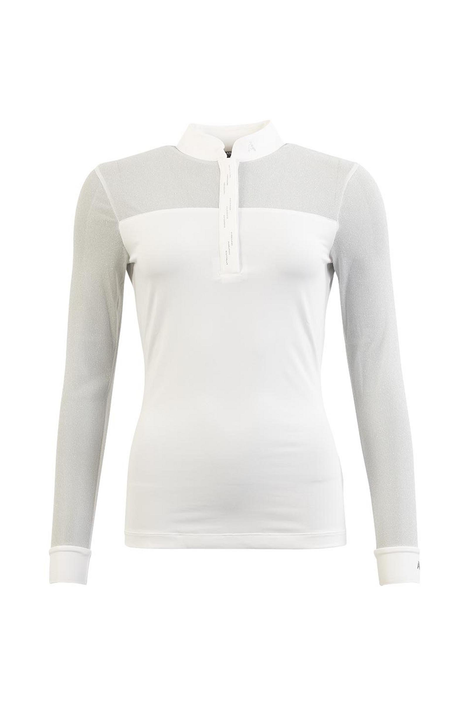 White ANKY Camisa Mujer Competition Luminous, Manga Larga
