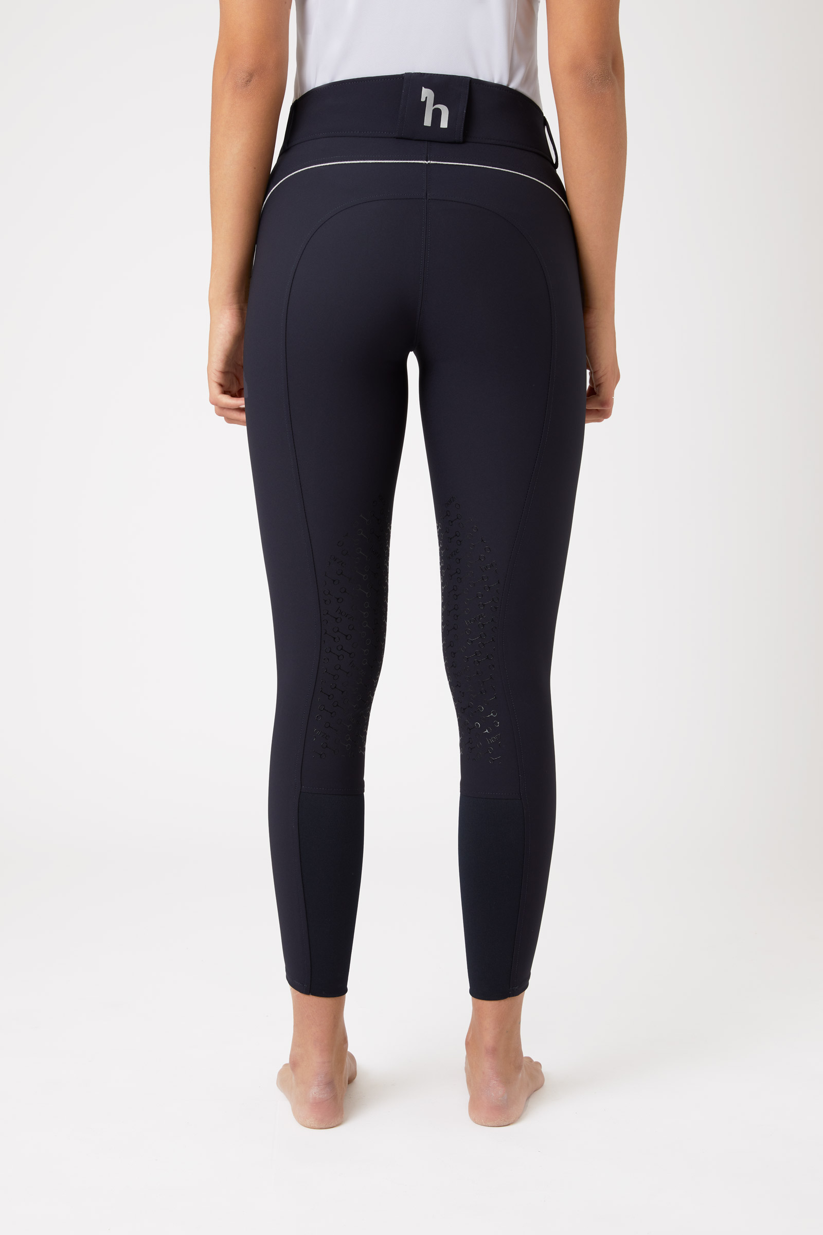 Pantalones de Montar con Cintura Alta y Refuerzo en la Rodilla de Silicona para Mujer Horze Aubrey