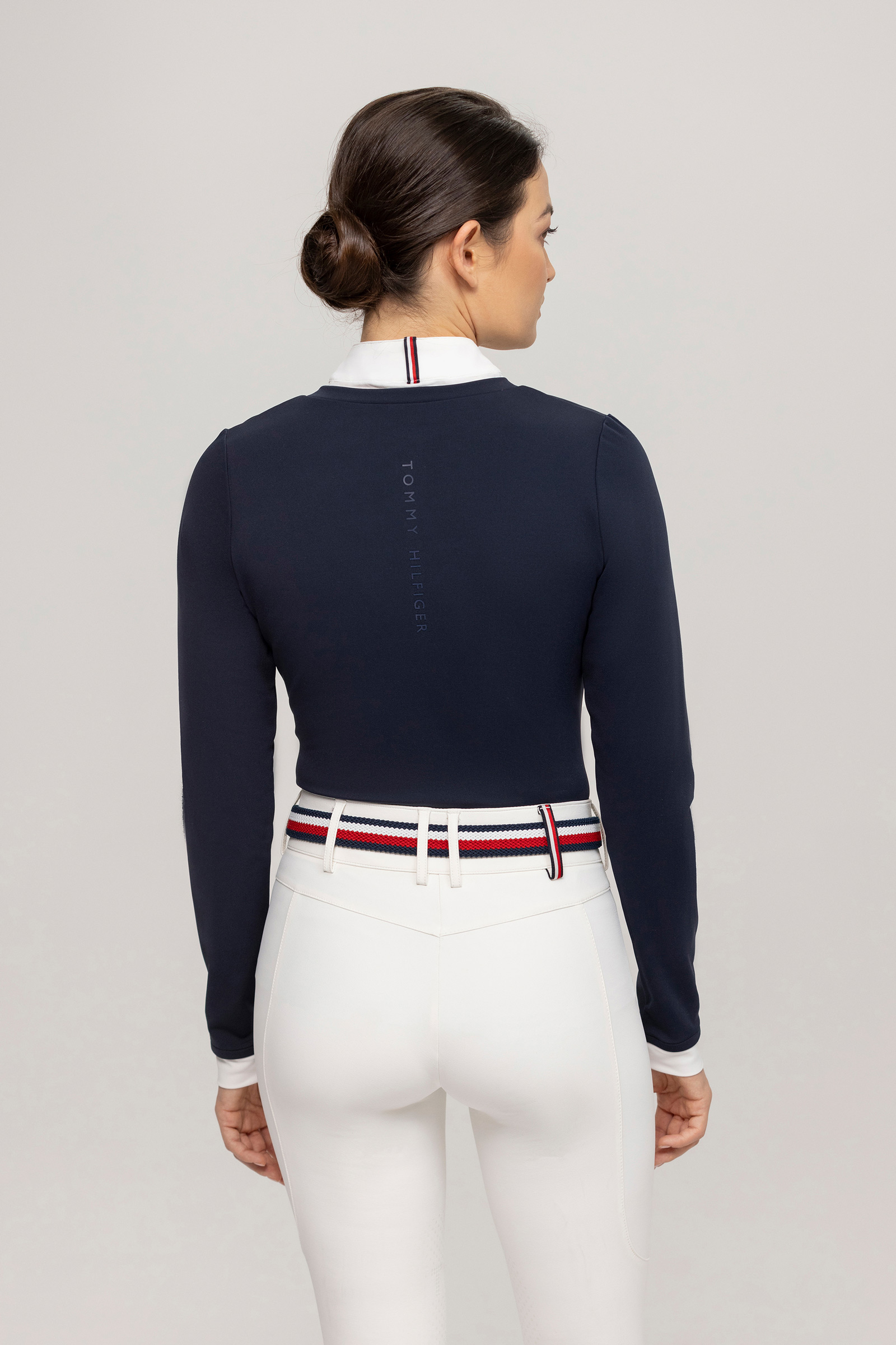 Tommy Hilfiger Equestrian Montana camisa de concurso para mujer 2-en-1