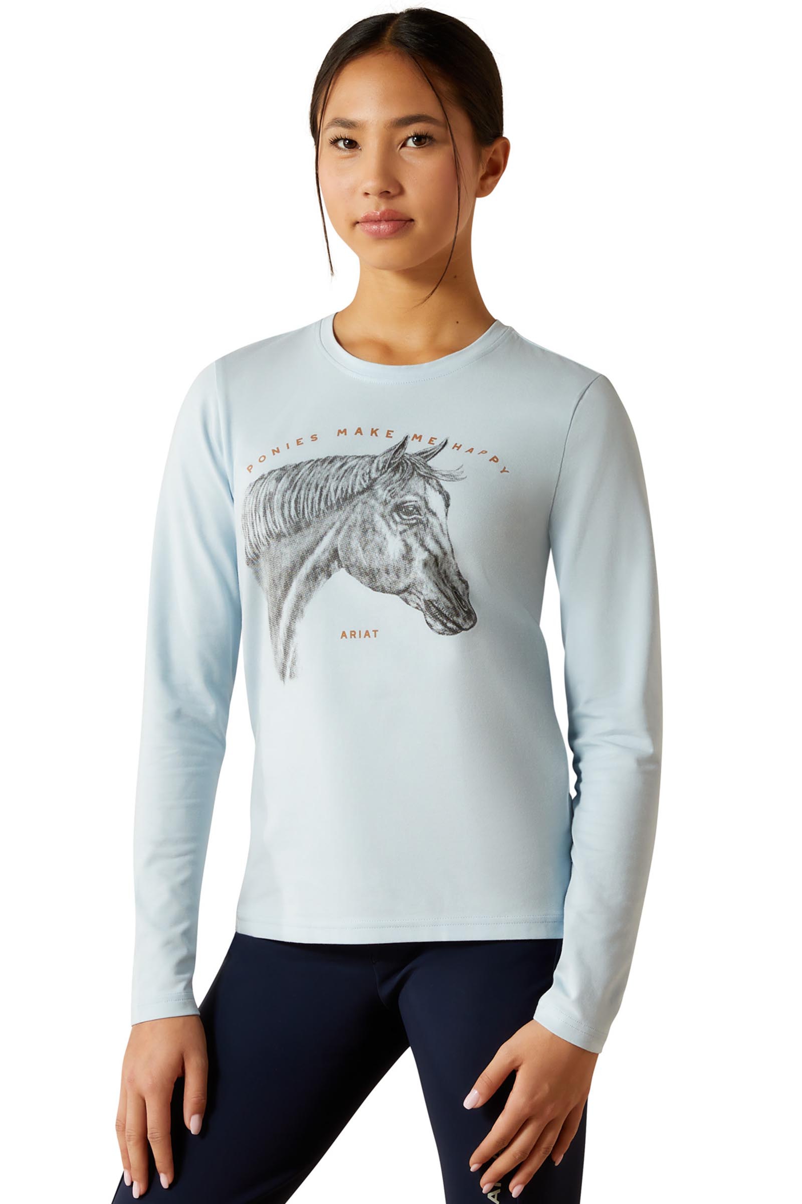 Ariat Happy camisa de manga larga para niños