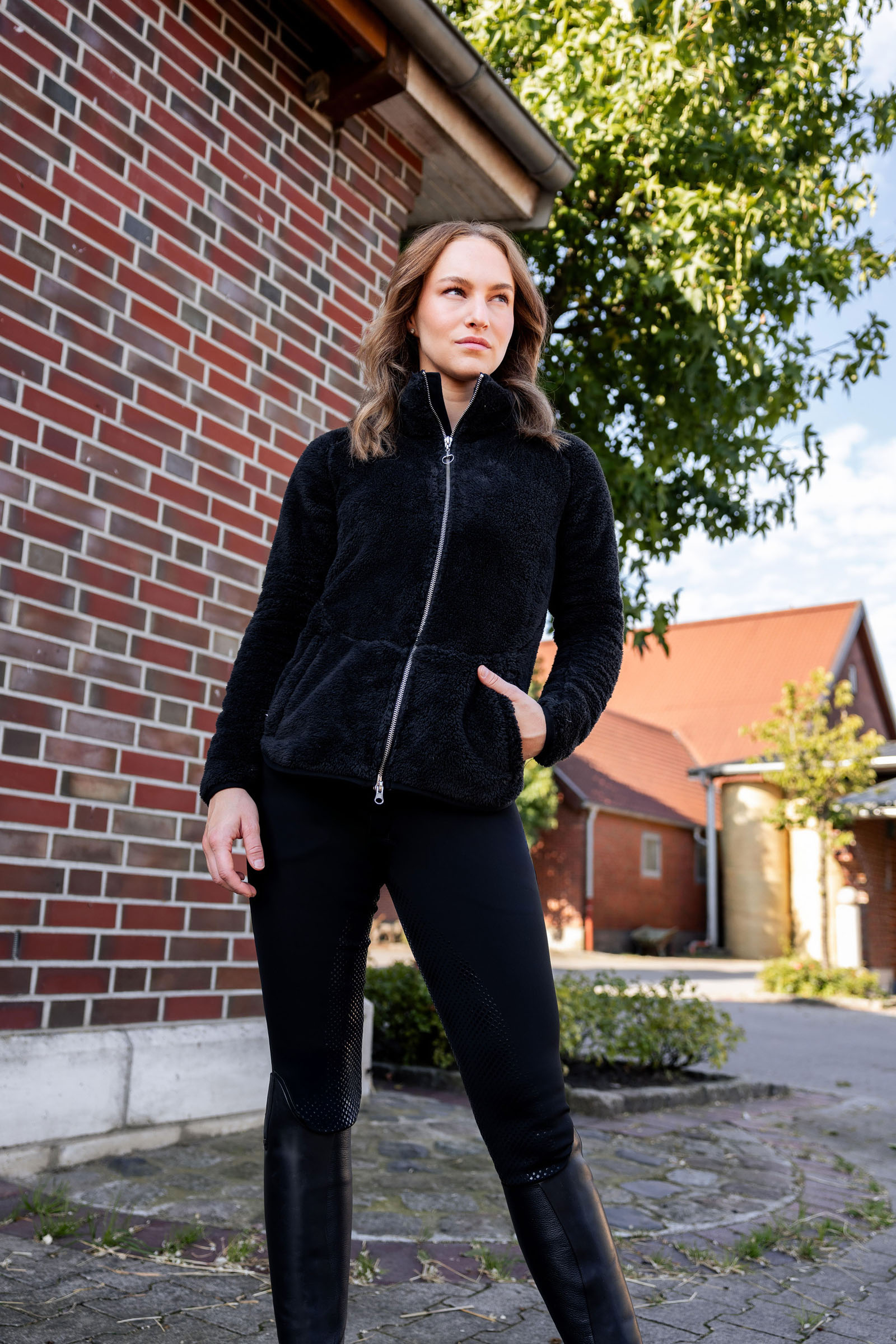 Chaqueta Polar de Felpa para Mujer Horze Merida