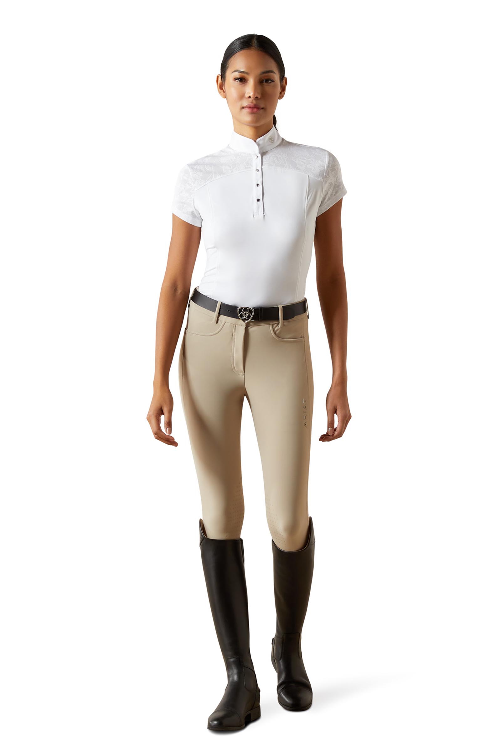 Ariat Bellatrix camisa de competici&oacute;n de manga corta para mujer