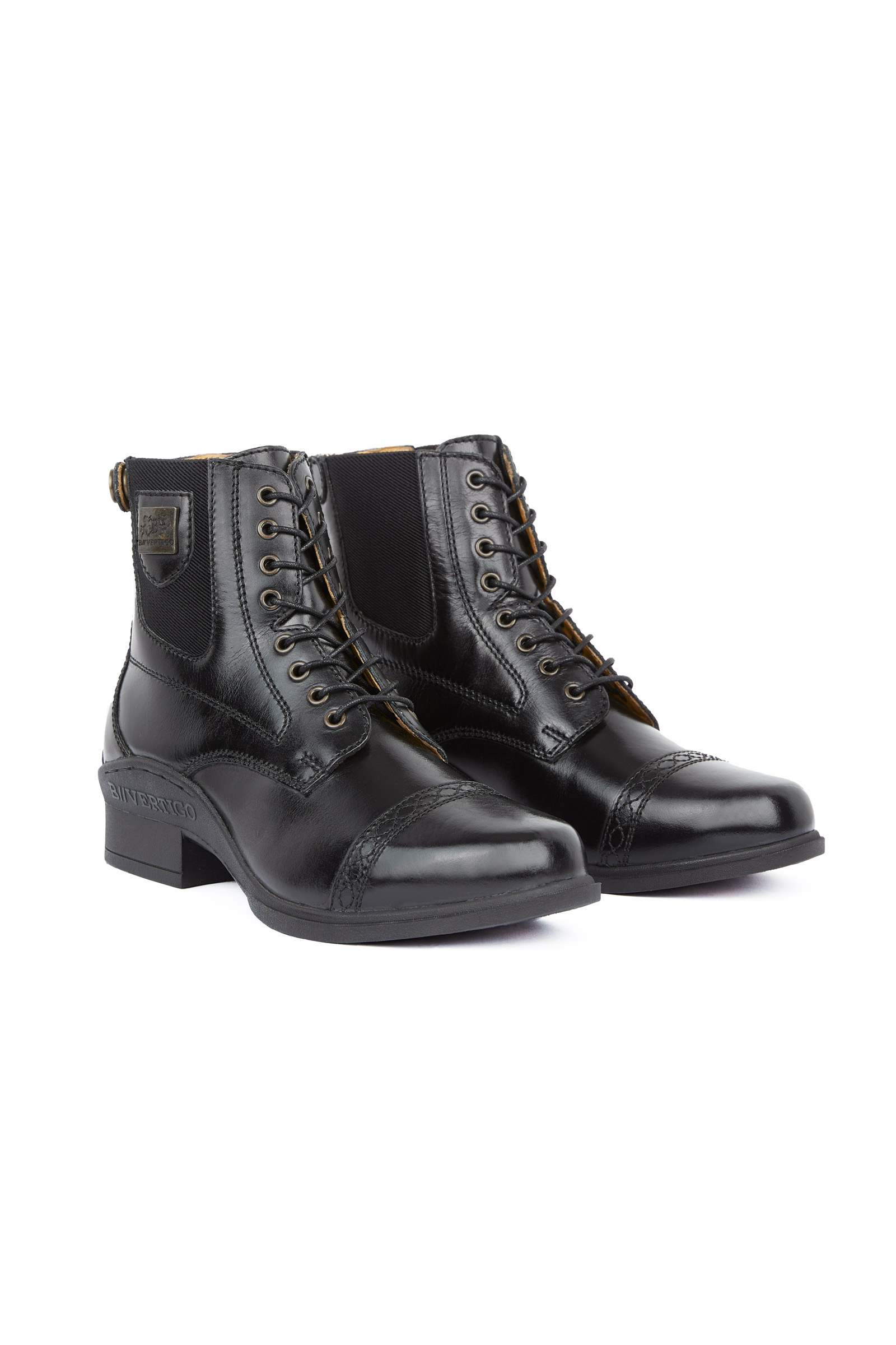 Botines de Cuero con CordonesDelanteros para Mujer B Vertigo Jupiter