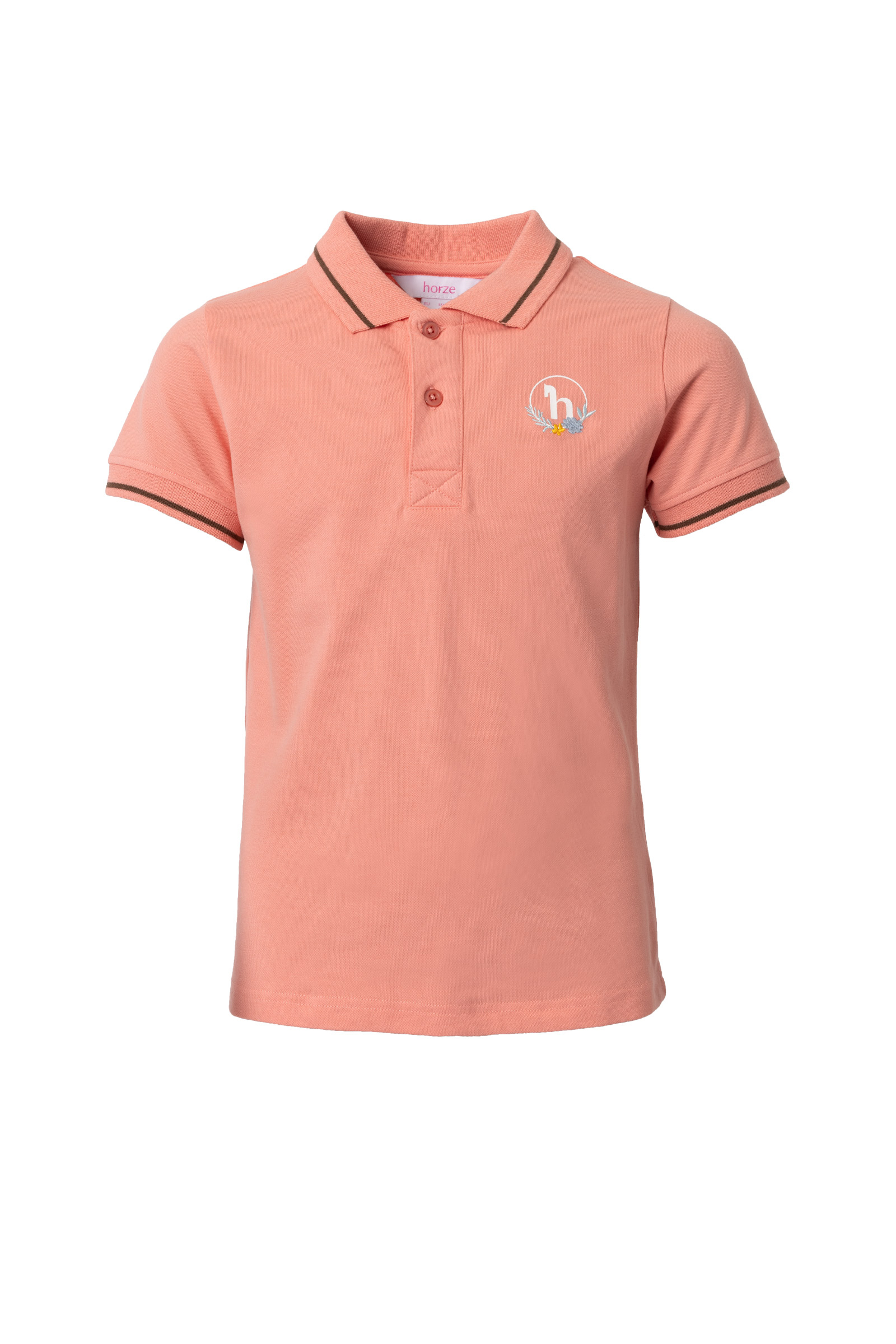 Peaches n' Cream Camisa Polo Funcional para Niños Horze Sohra
