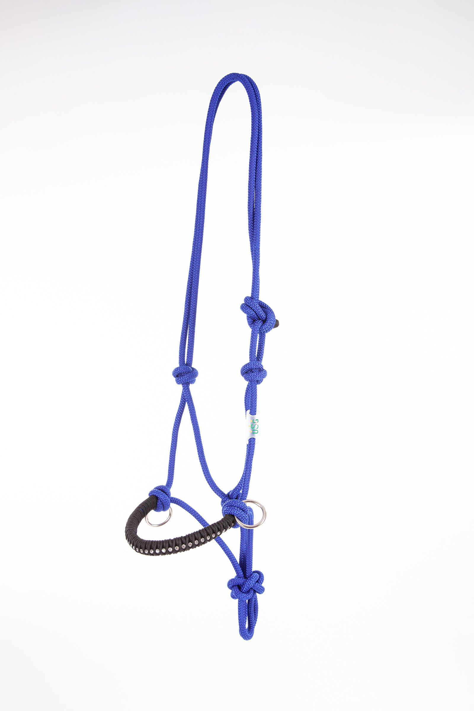 Royal Blue Cabezada de Cuadra de Cuerda Anudada USG