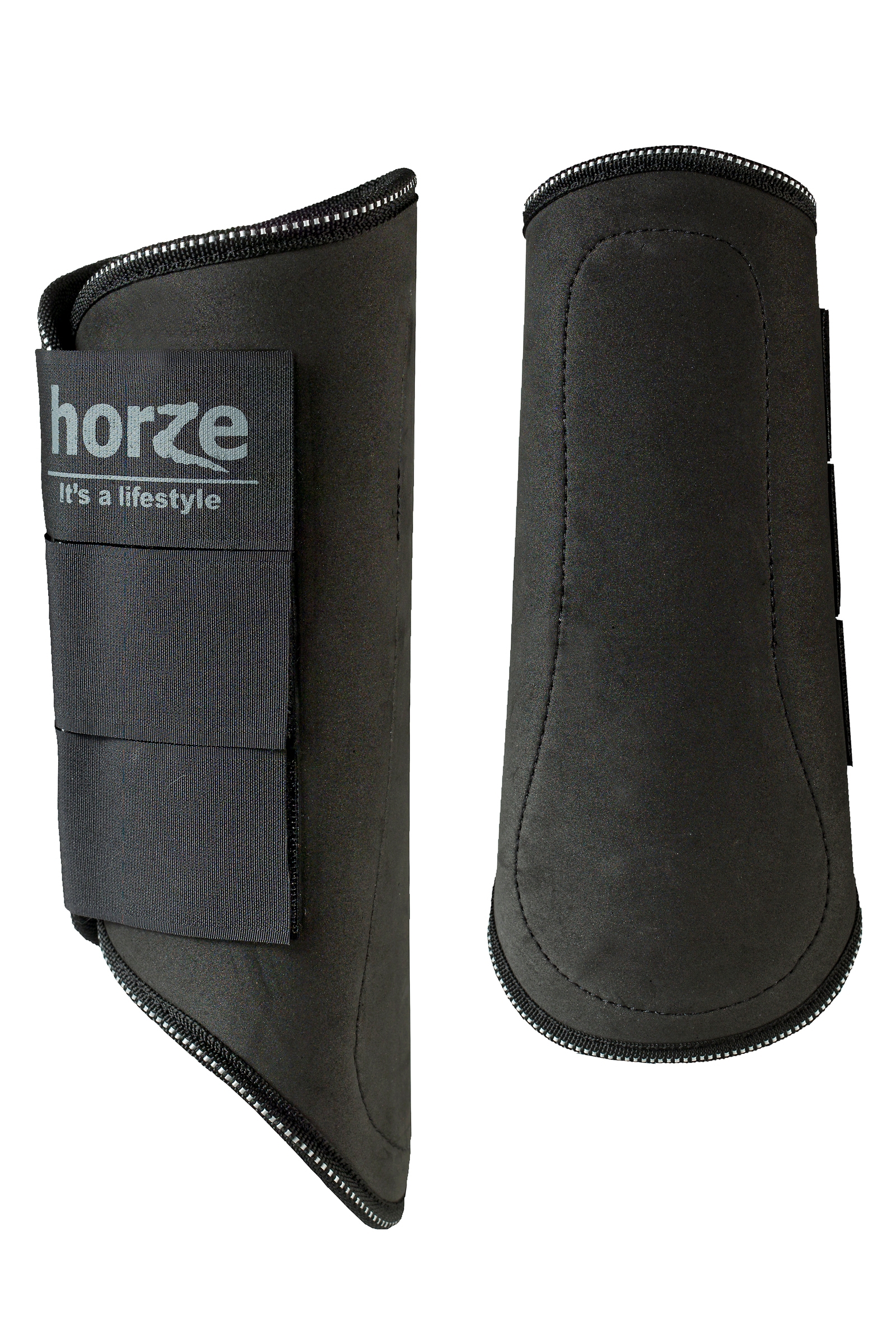 Negro Protectores con Forro Polar Horze