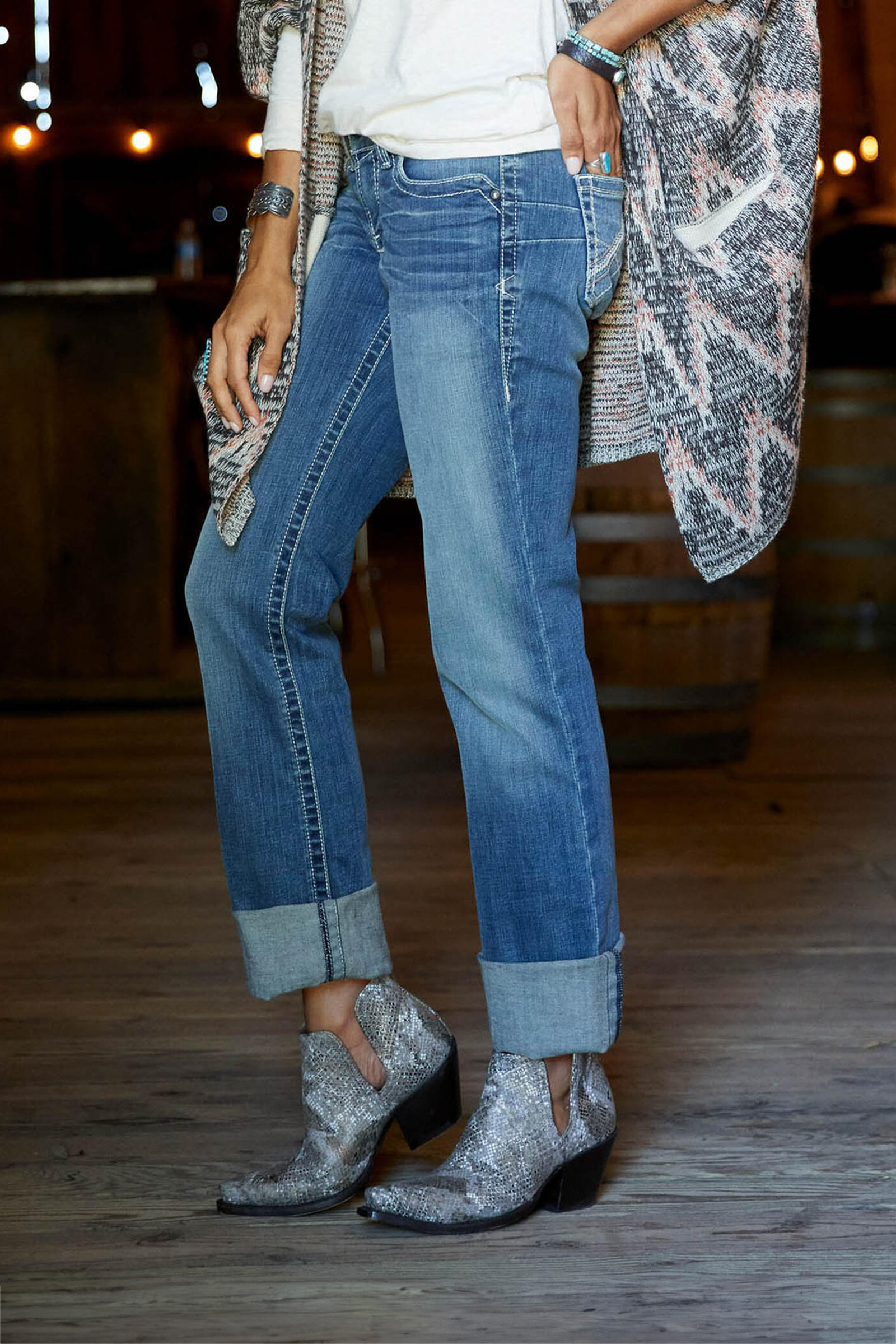 Ariat REAL Stretch Icon Straight Jean para Mujer