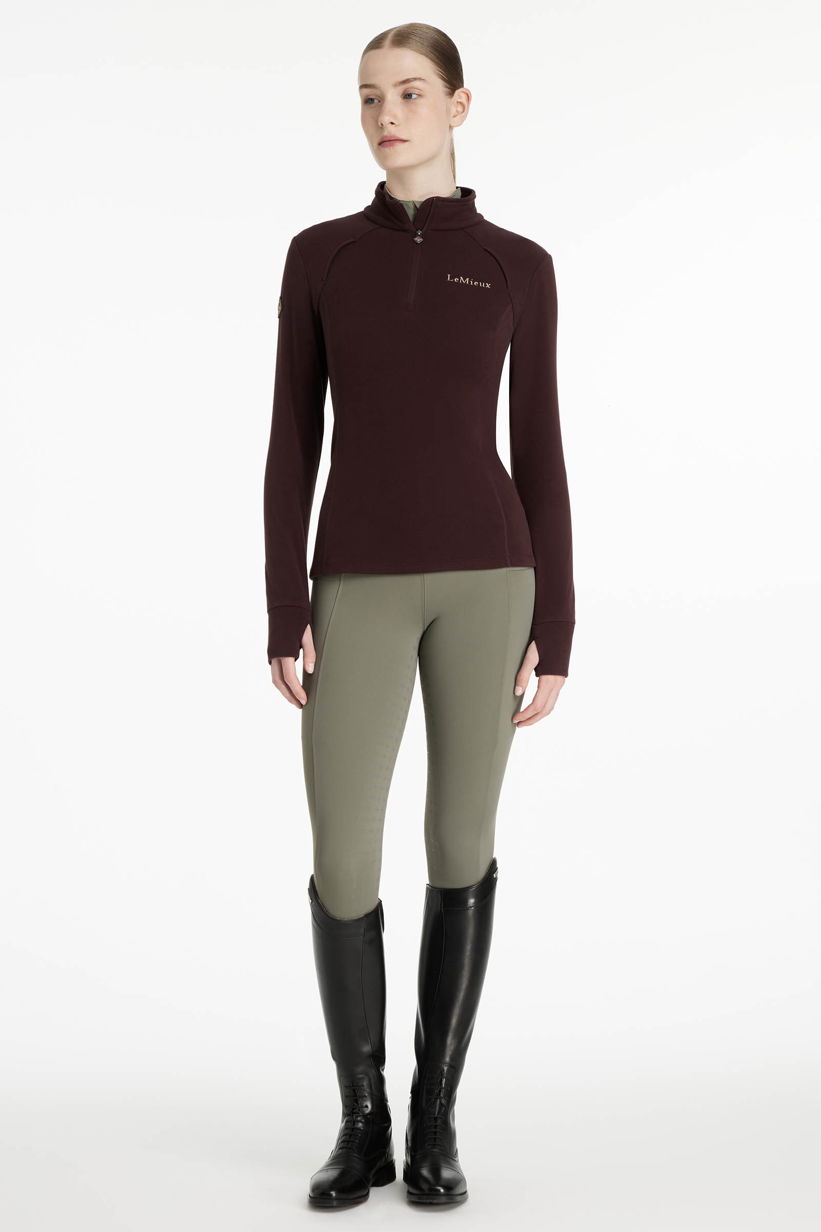 LeMieux Frances forro polar mujer con cremallera corta