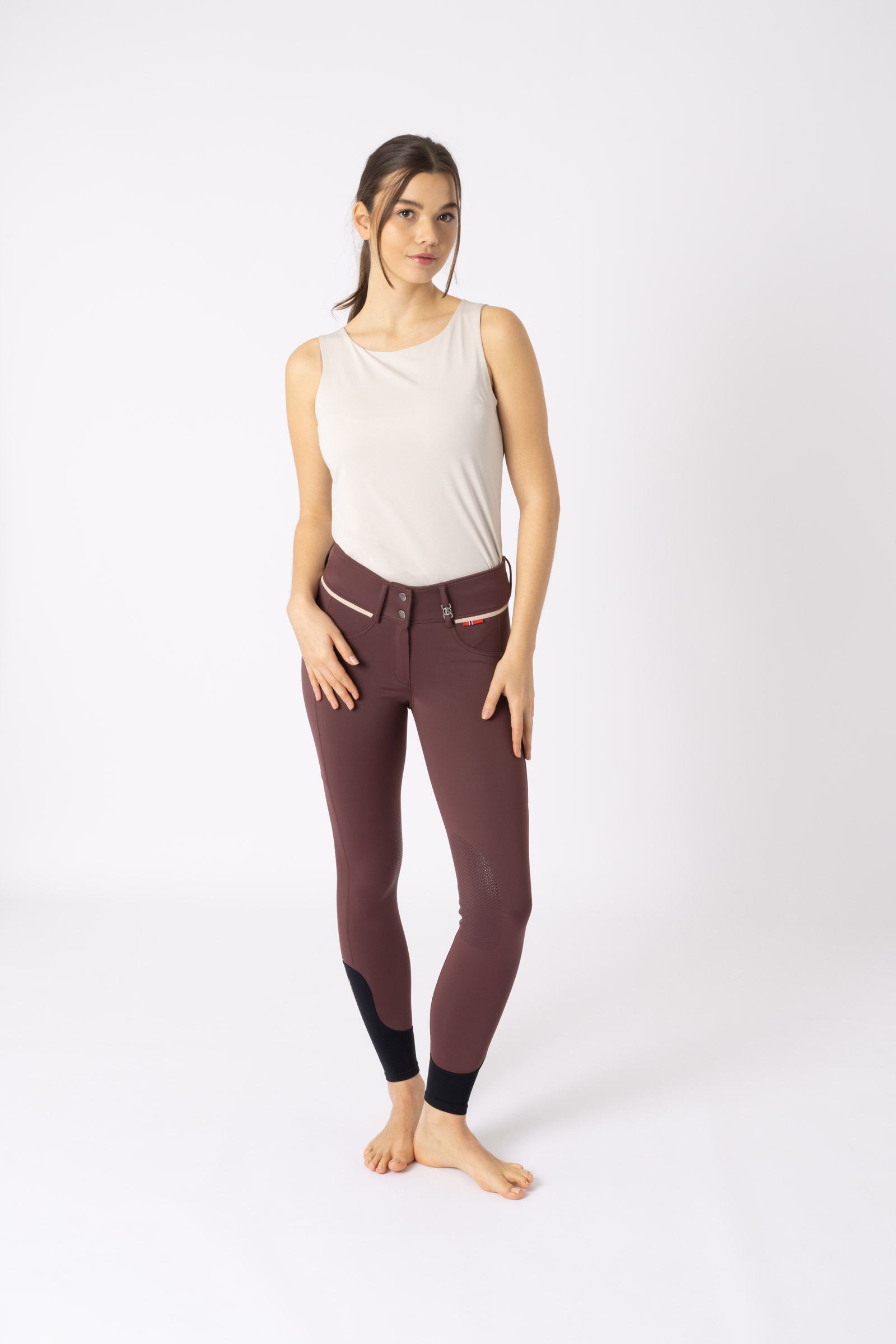 Pantalones de Montar con Refuerzo de Rodilla para Mujer B Vertigo Elea
