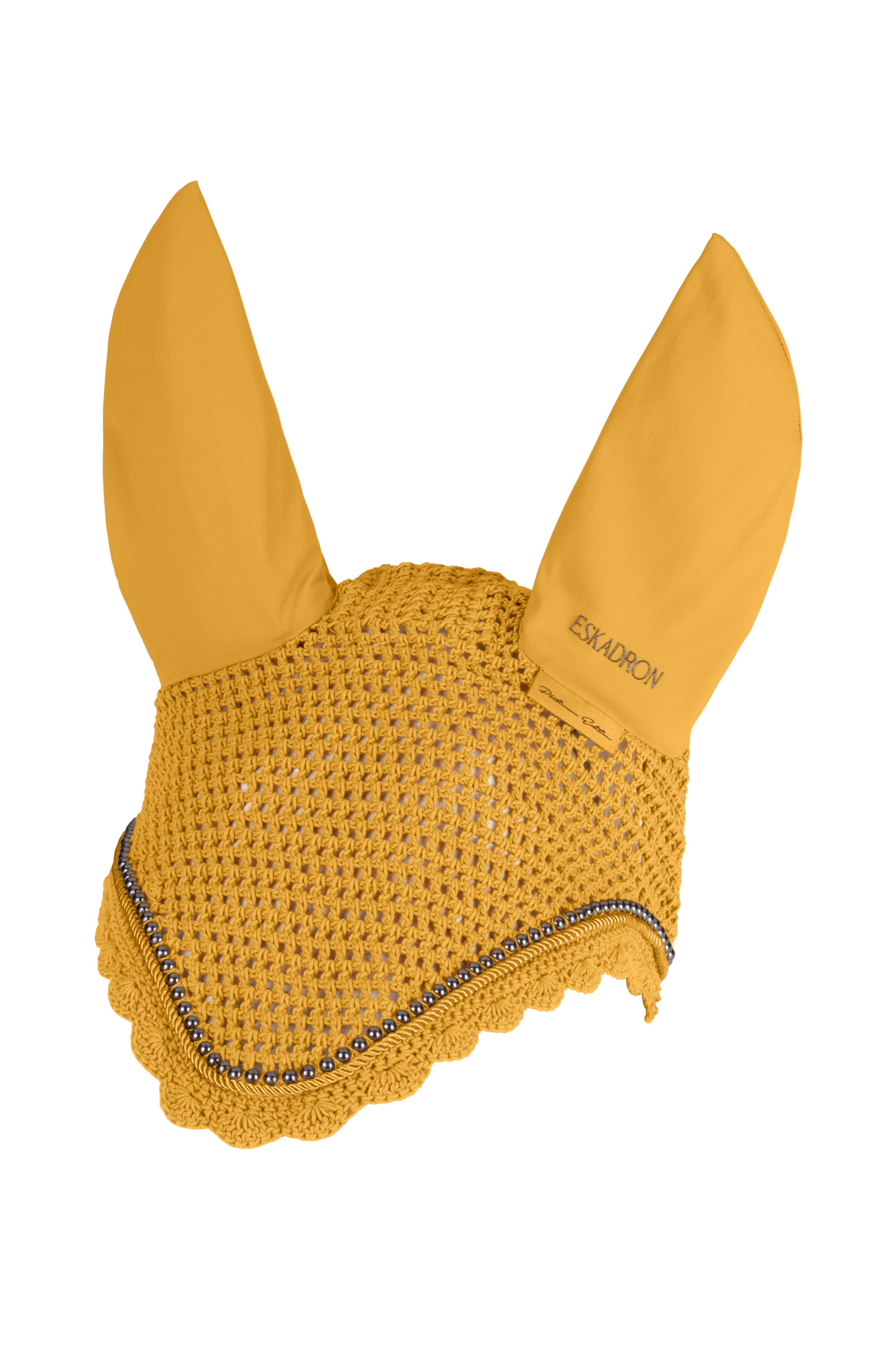 Golden Yellow Eskadron Platinum 25 Pearls Orejeras caballos