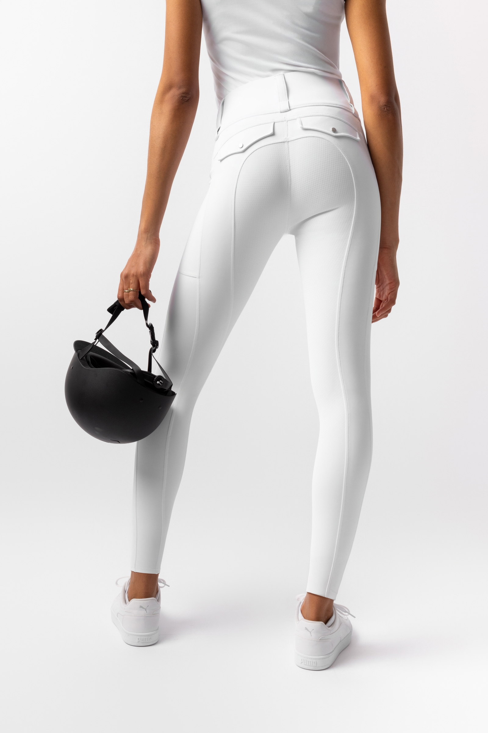 Horze Anya mallas de equitación para mujer con asiento completo de silicona UPF 50+