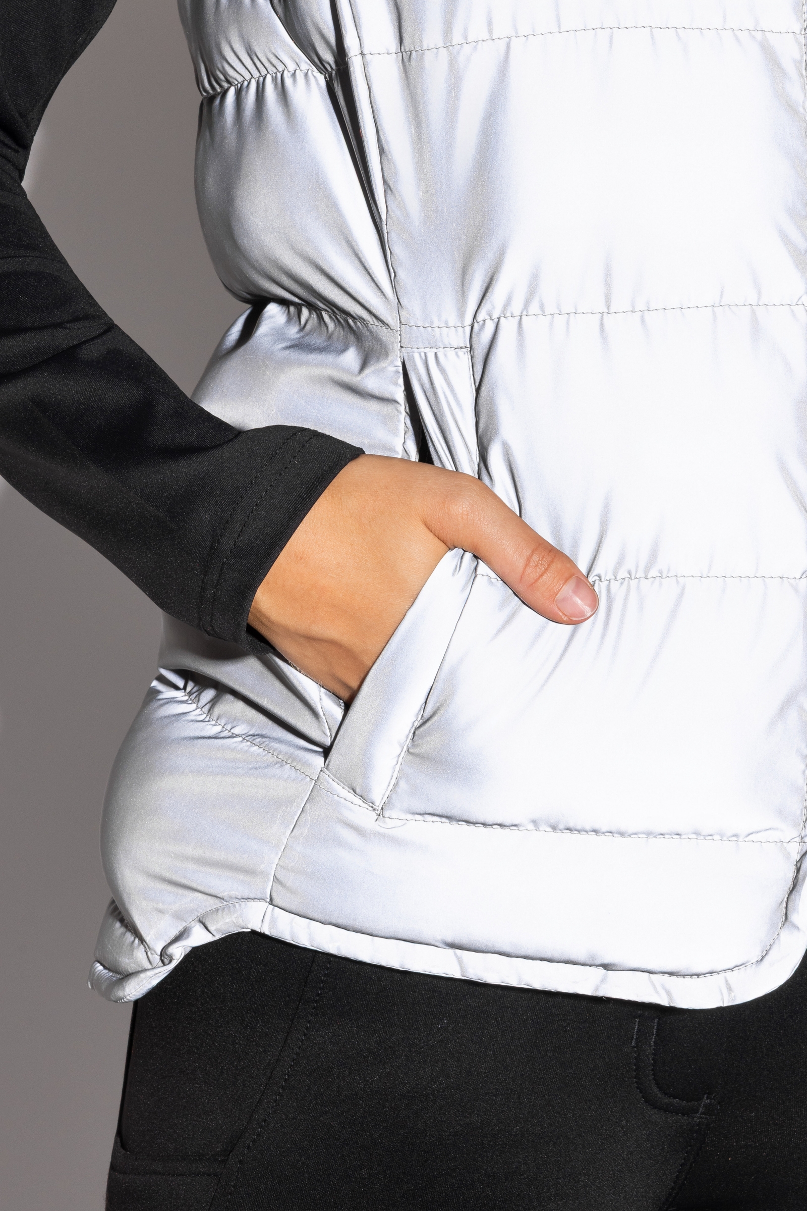 Chaleco Acolchado Reflectante paraMujer Horze