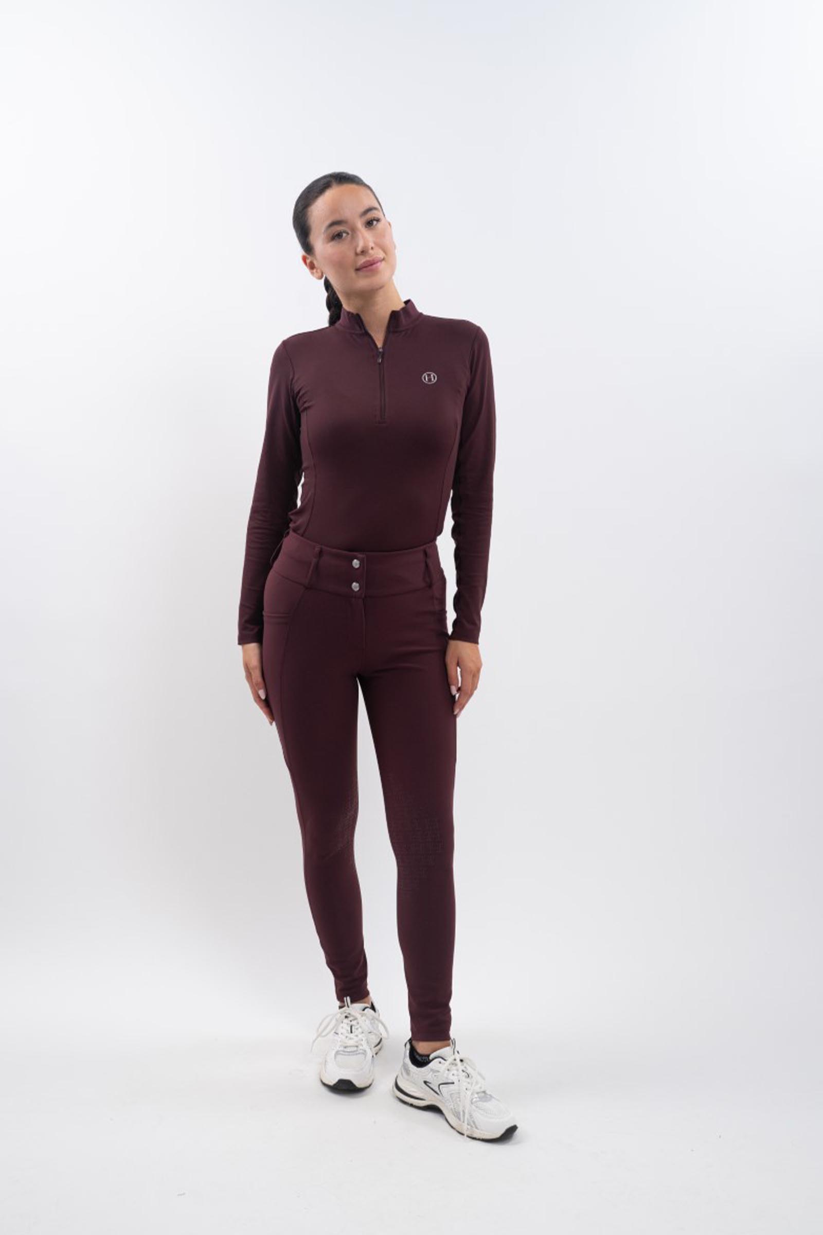 Harcour Luce pantalones de equitaci&oacute;n para mujer con grip en las rodillas