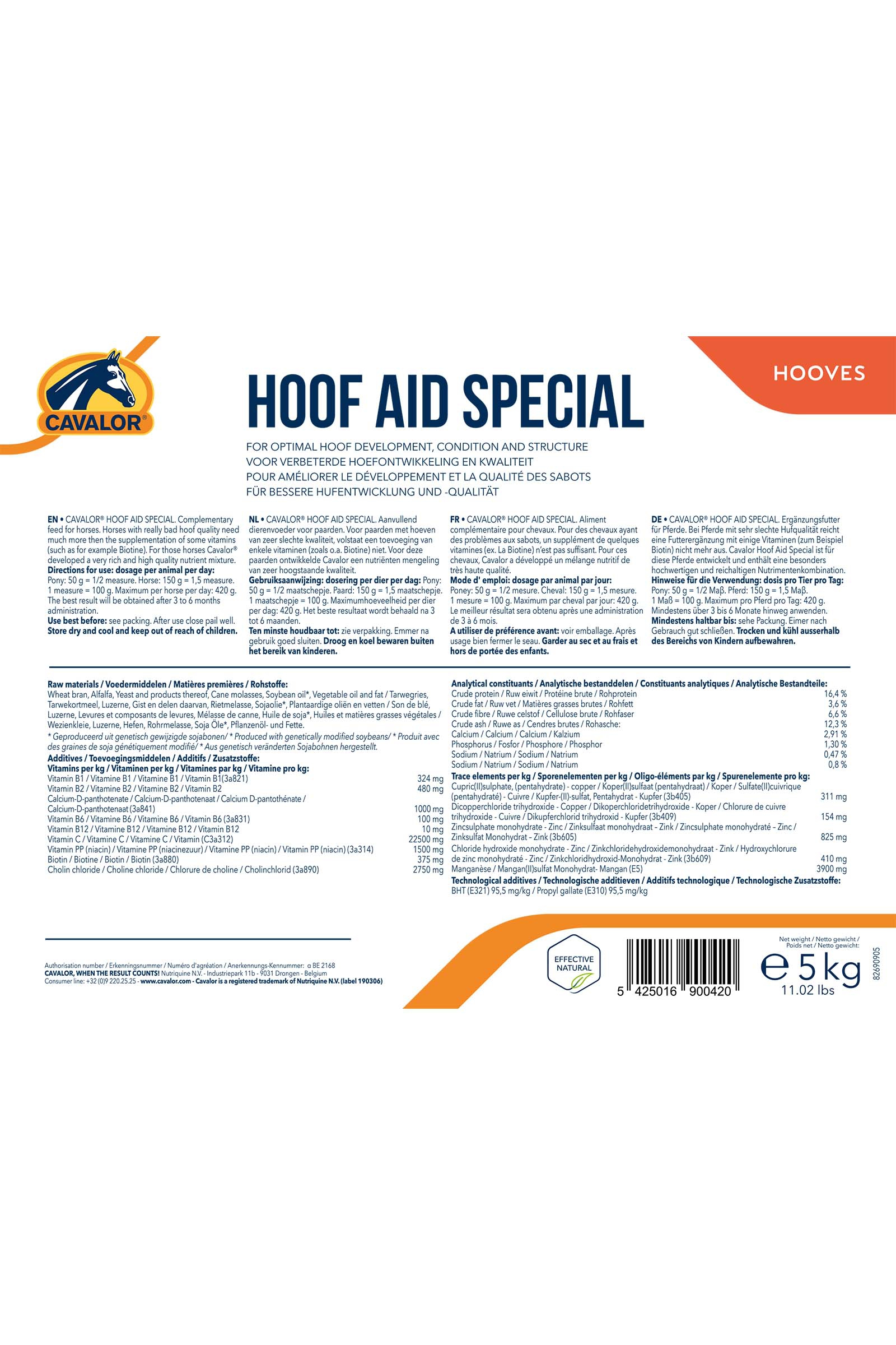 Cavalor Hoof Aid Special, 5 kg