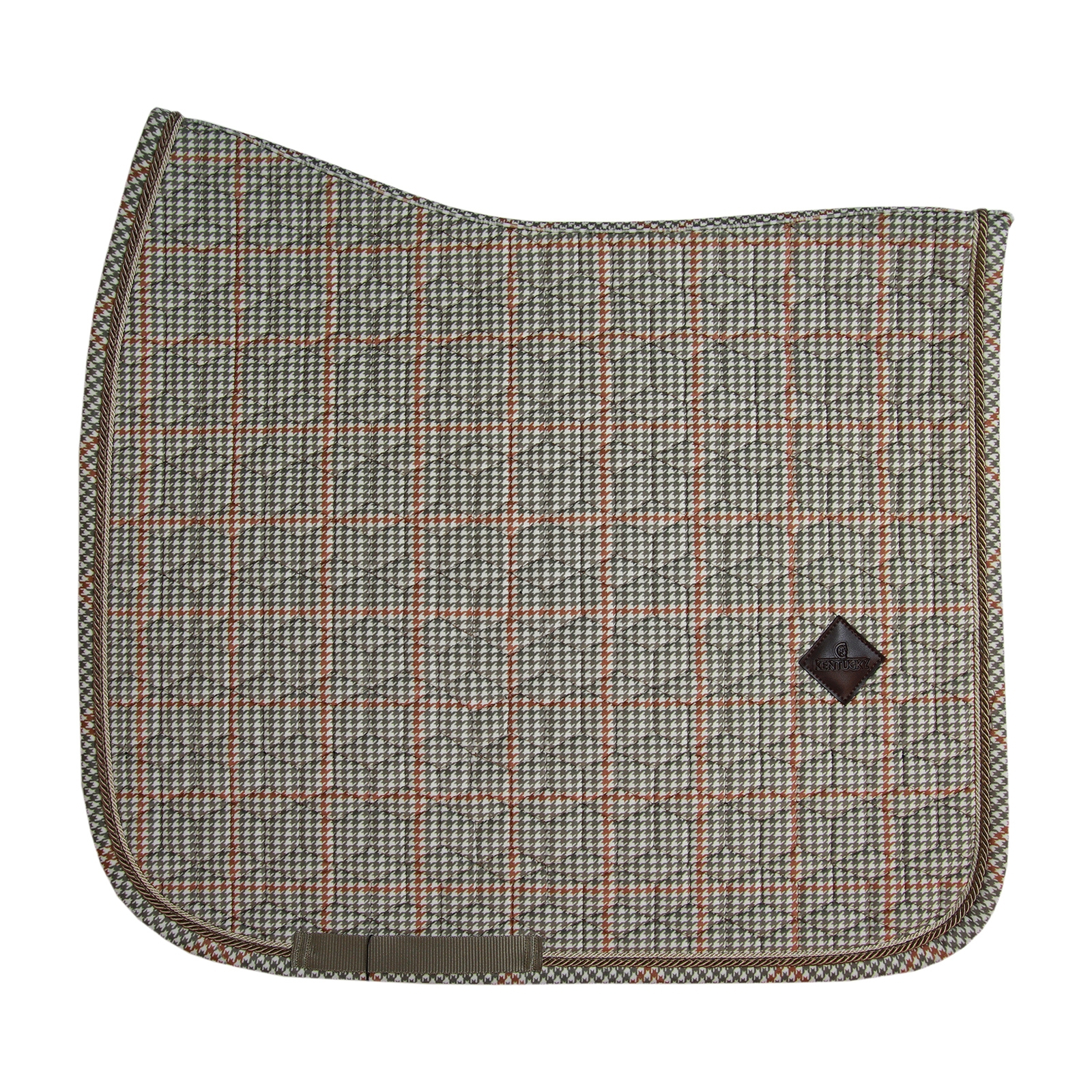 Beige Kentucky Horsewear Saddle Pad Pied-de-poule Dressage