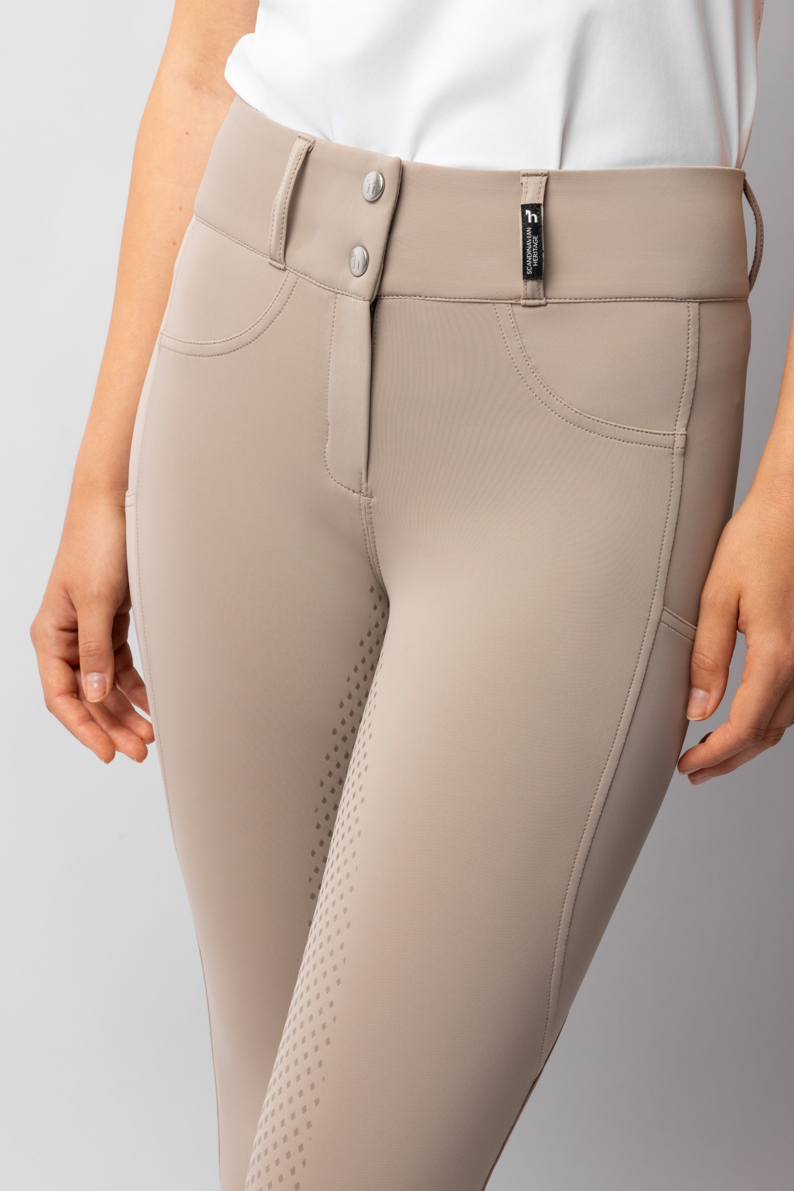 Horze Evelyn Pantalones de montar para mujer con asiento completo UPF 50+