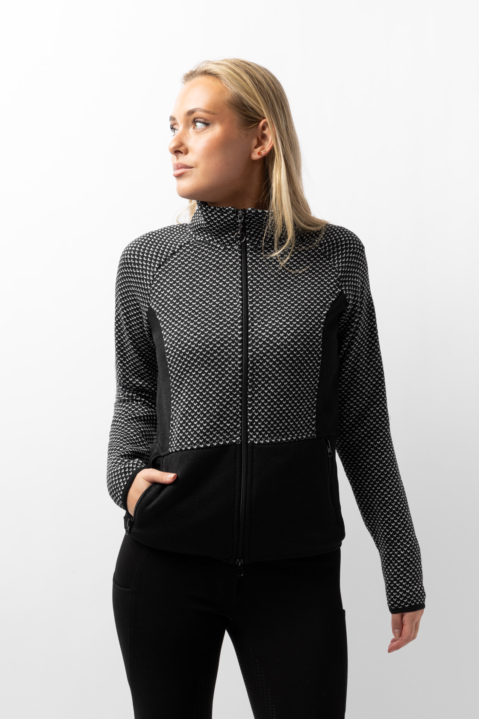 Horze Neve Chaqueta de Fleece para Equitaci&oacute;n