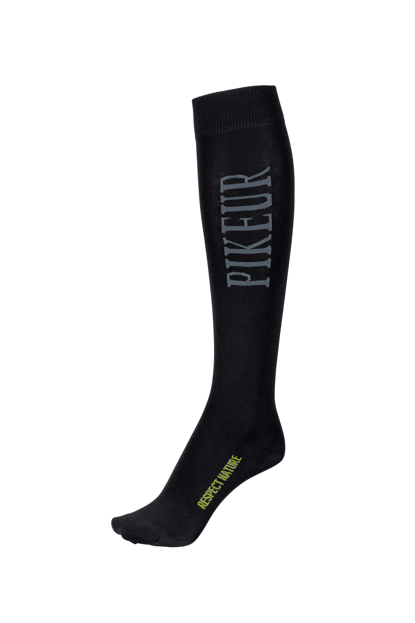 Black/Gray Pikeur Respect Nature Calcetines hasta la rodilla