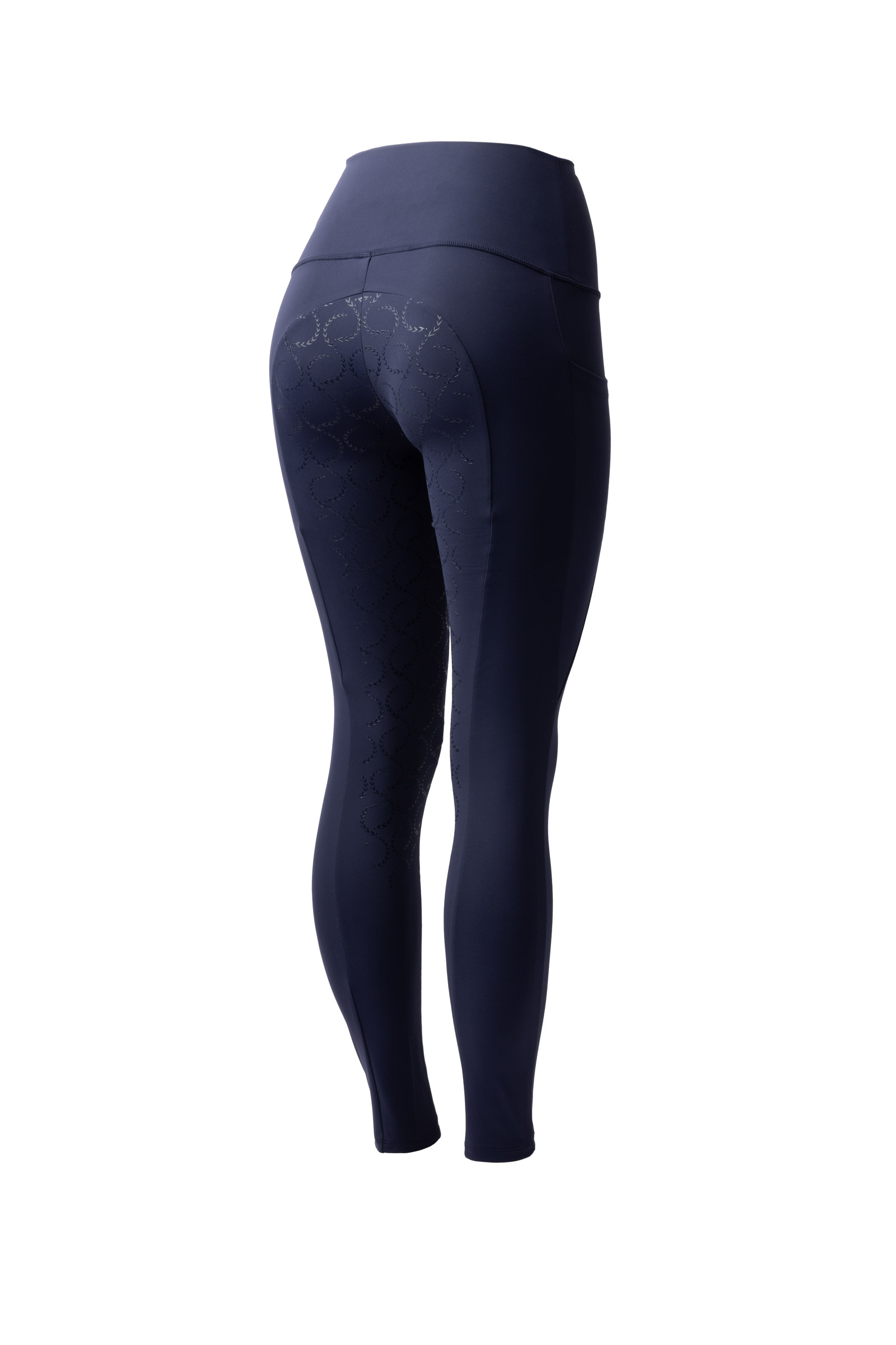 Overture navy Horze Gillian Pantalones de montar de Compresión para Mujer con Asiento Completo 