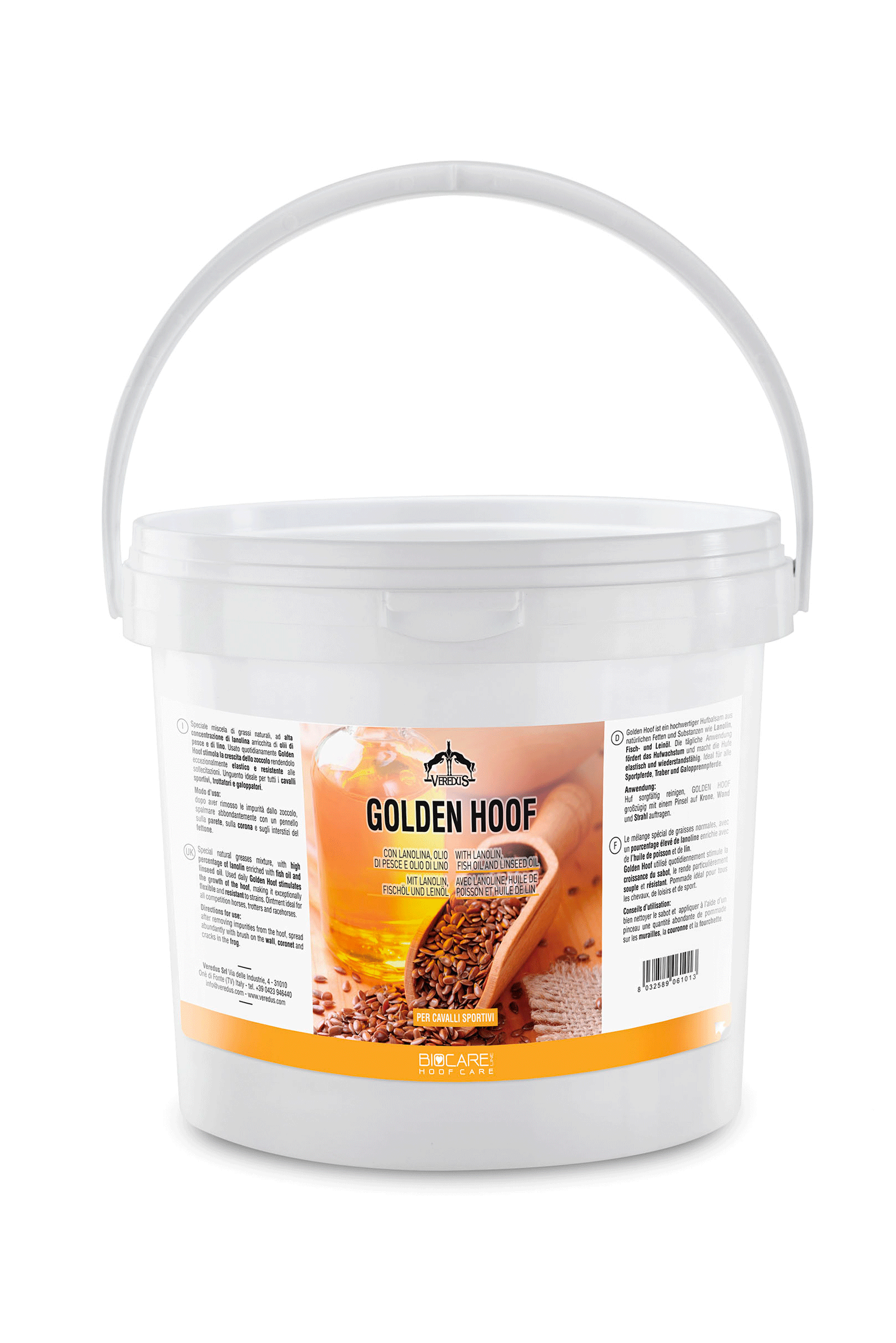 Pomada para Cascos veredus Golden Hoof, 5000 ml