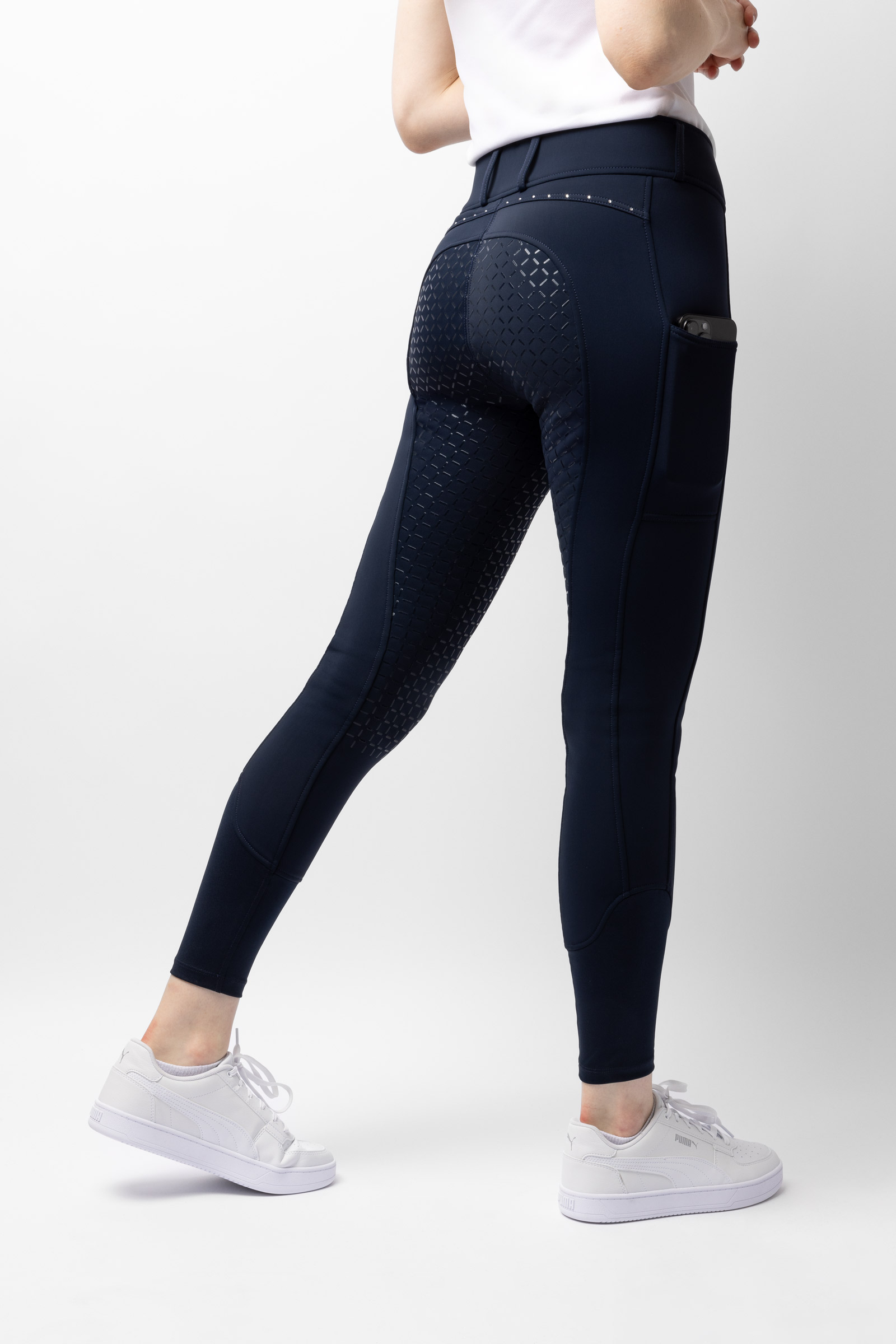Horze Macy pantalones de montar térmicos con grip completo