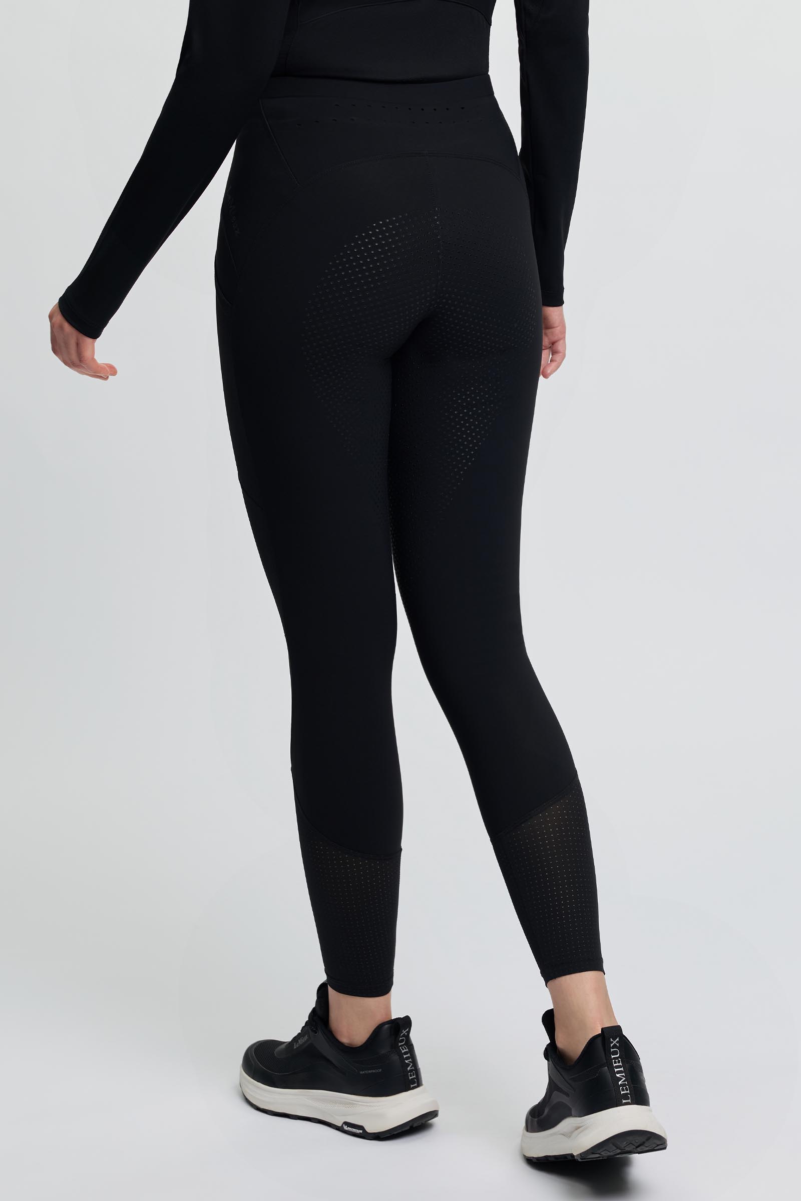 LeMieux Airflow pantalones de equitaci&oacute;n pull on para mujer con asiento completo