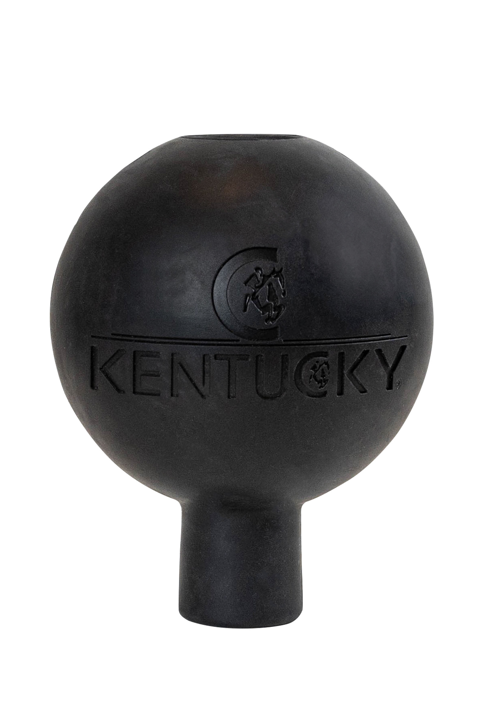 Black Kentucky Horsewear pelota de goma para protecci&oacute;n de cuerda y pared  