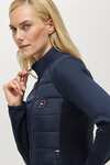 Tommy Hilfiger Equestrian Napa chaqueta h&iacute;brida para mujer