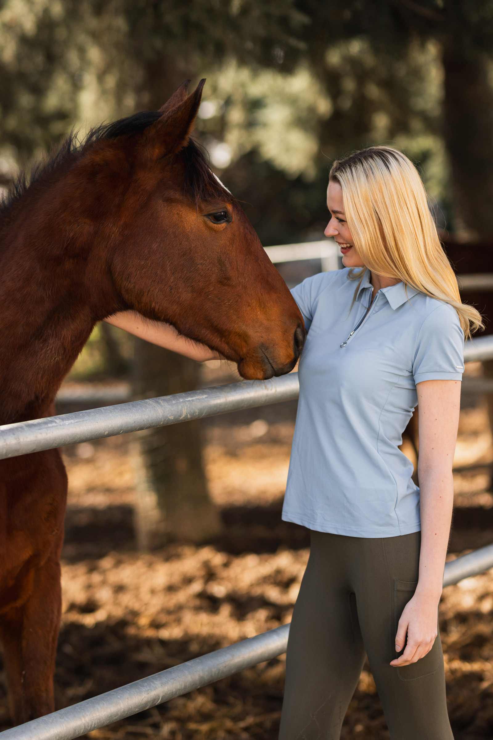 Camisa Polo Funcional para Mujer Horze Willow