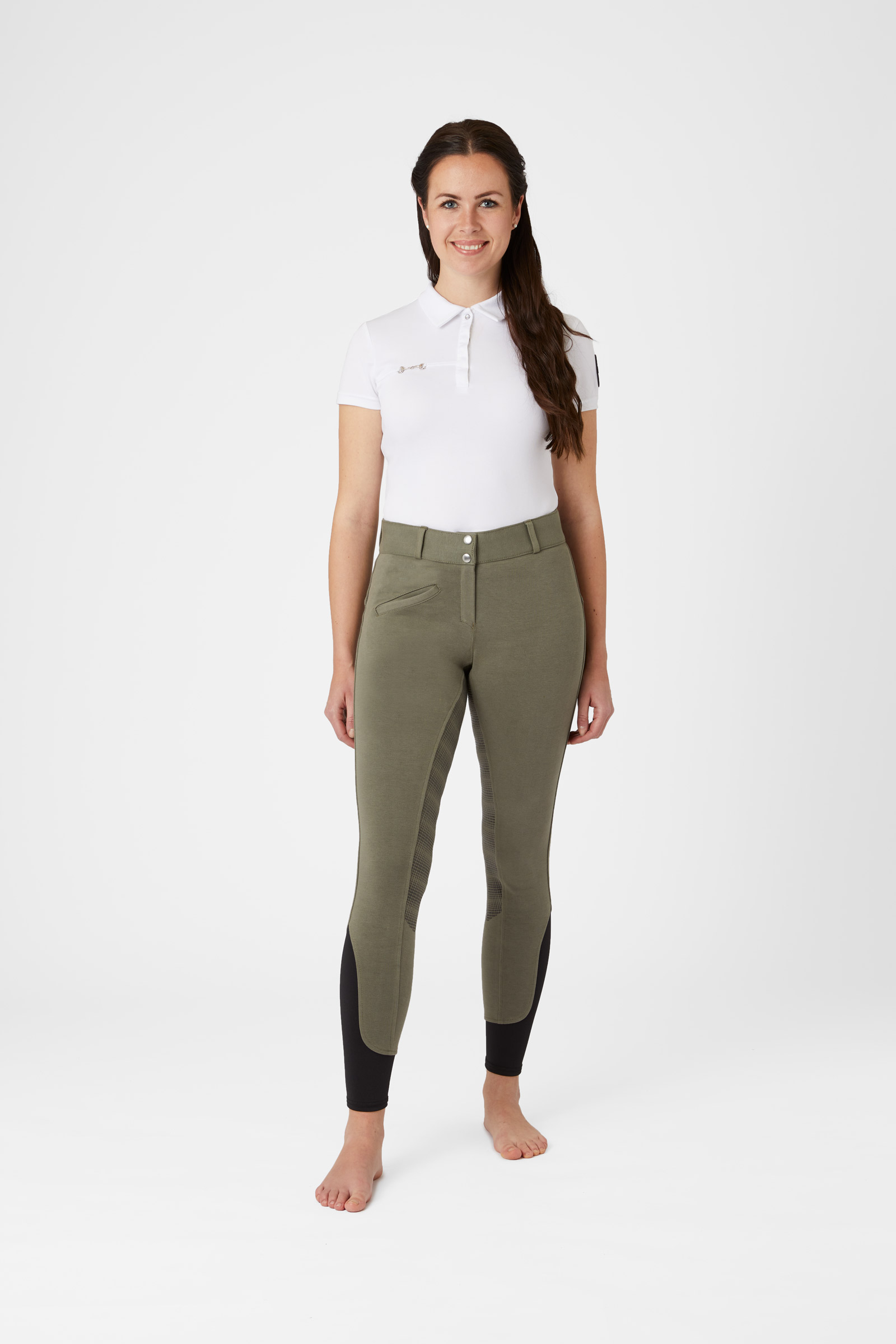 Pantalones de Montar con Asiento Completo y Detalle de Trabilla para Mujer Horze