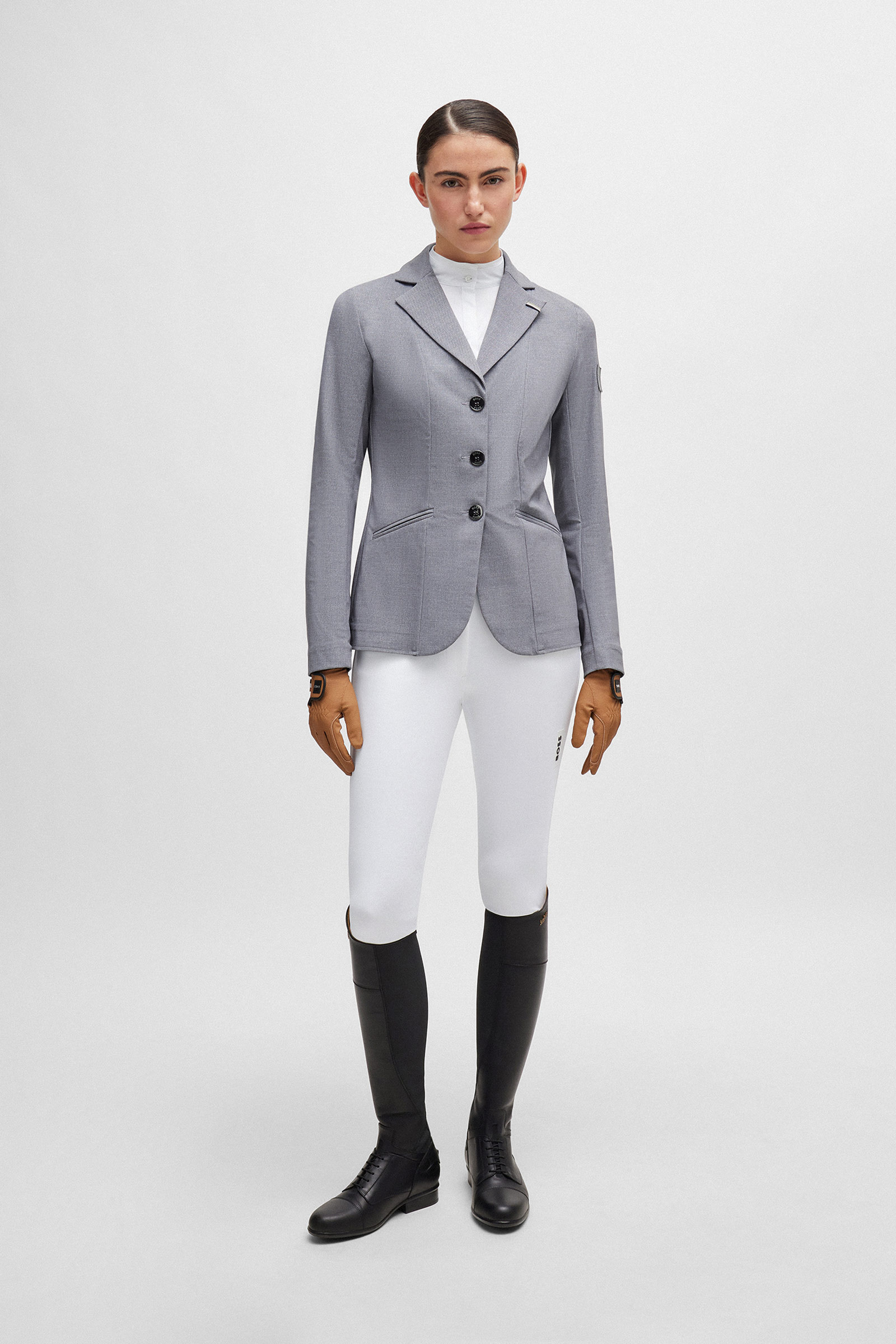 Blusa de exhibición Boss Emma Houndstooth