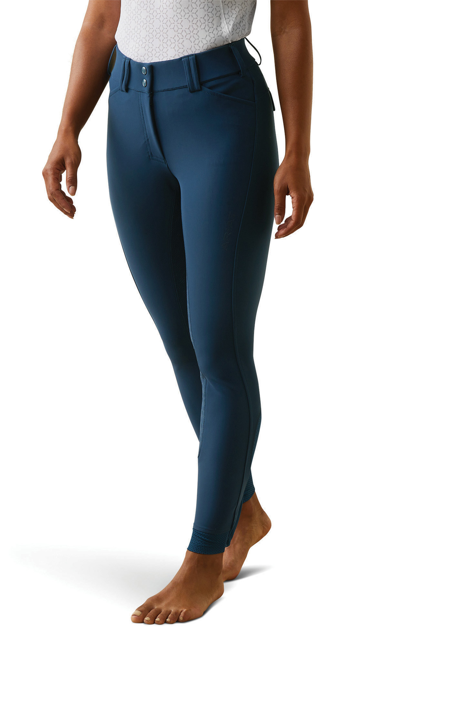 Deep Petroleum Ariat Tri Factor pantalones de montar con asiento completo y grip de silicona para mujer