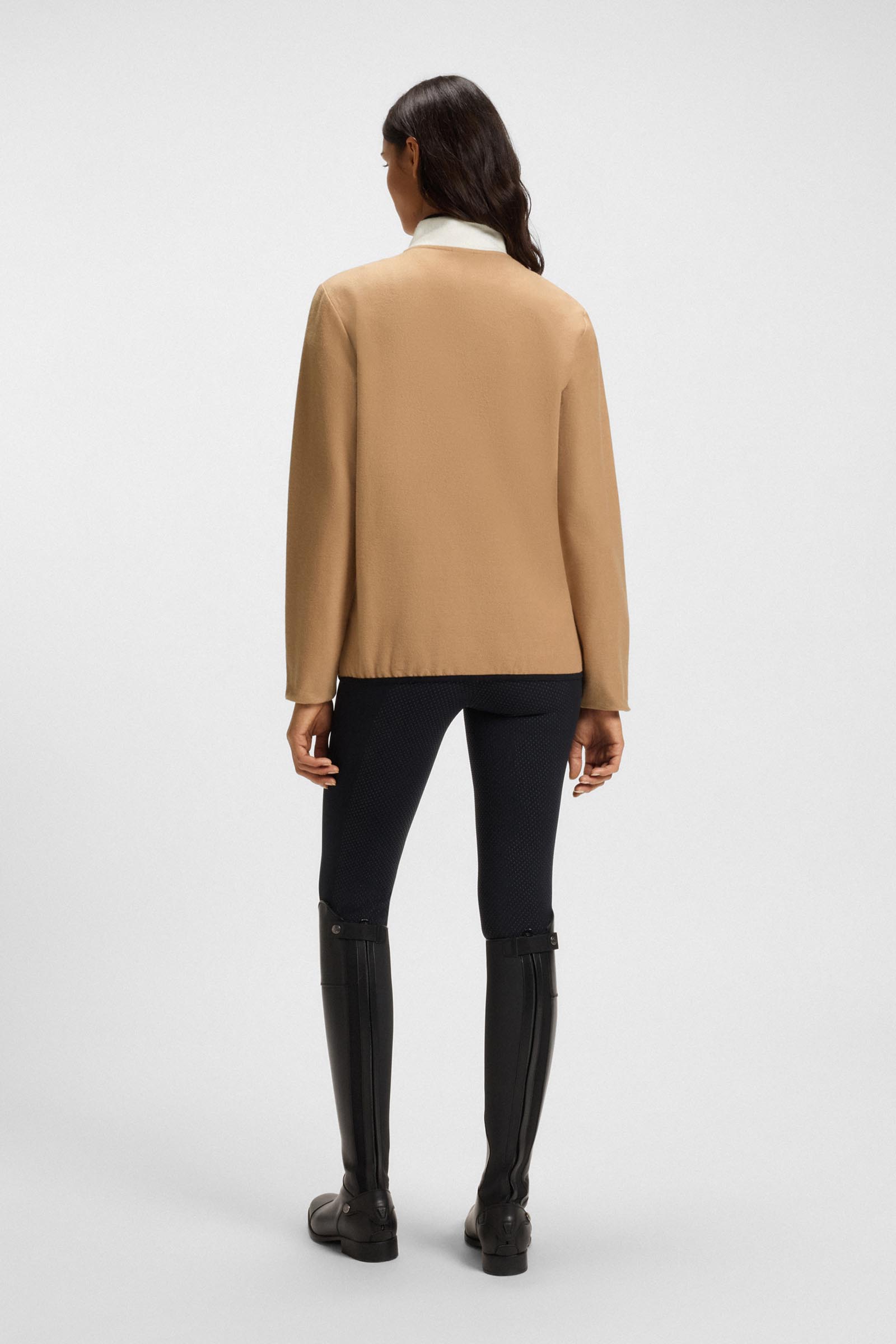 Boss Fedora Felpa mujer media cremallera