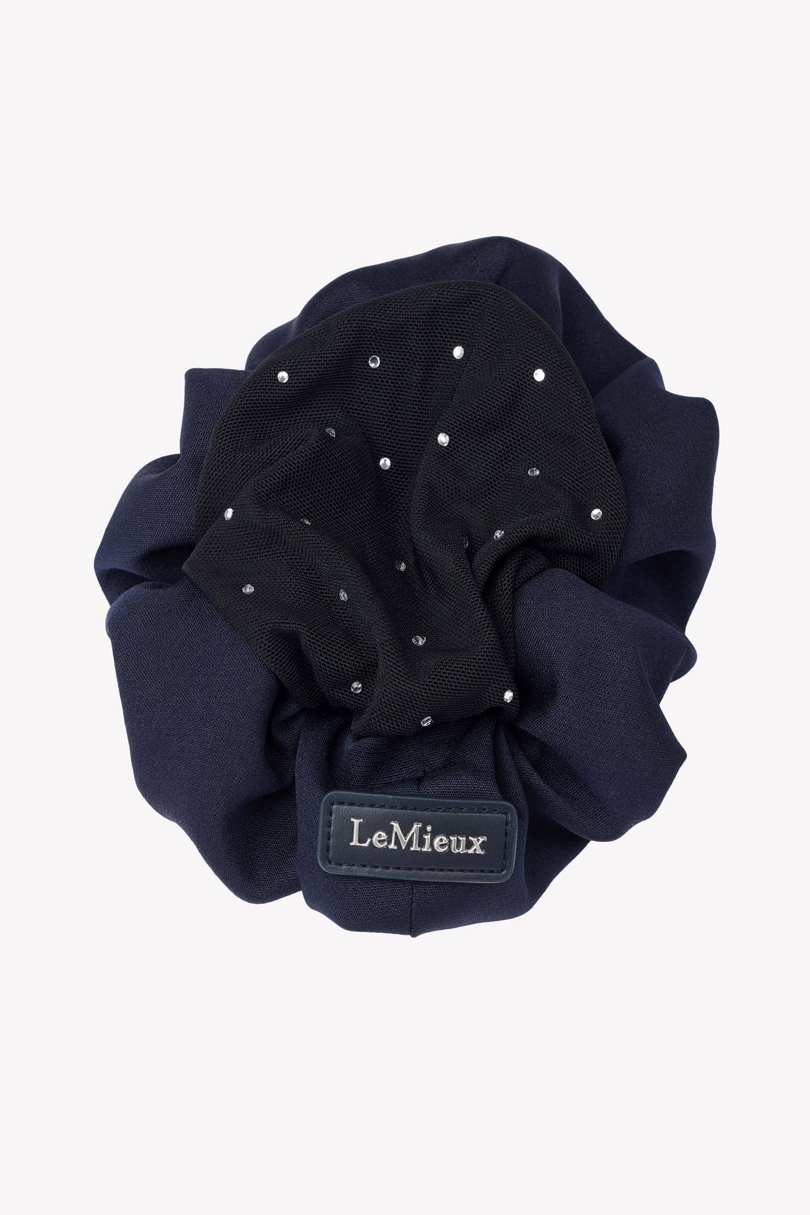 Navy/Black LeMieux coletero con cristales y redecilla para el pelo
