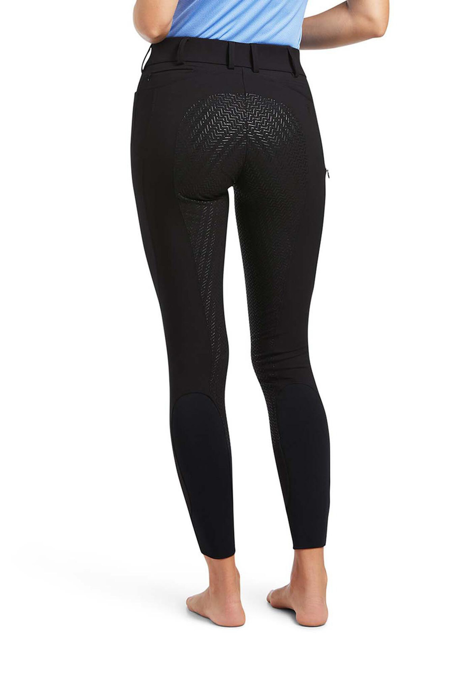 Black Pantalones de Montar con Asiento Completo y Agarre de Silicona Ariat Prelude