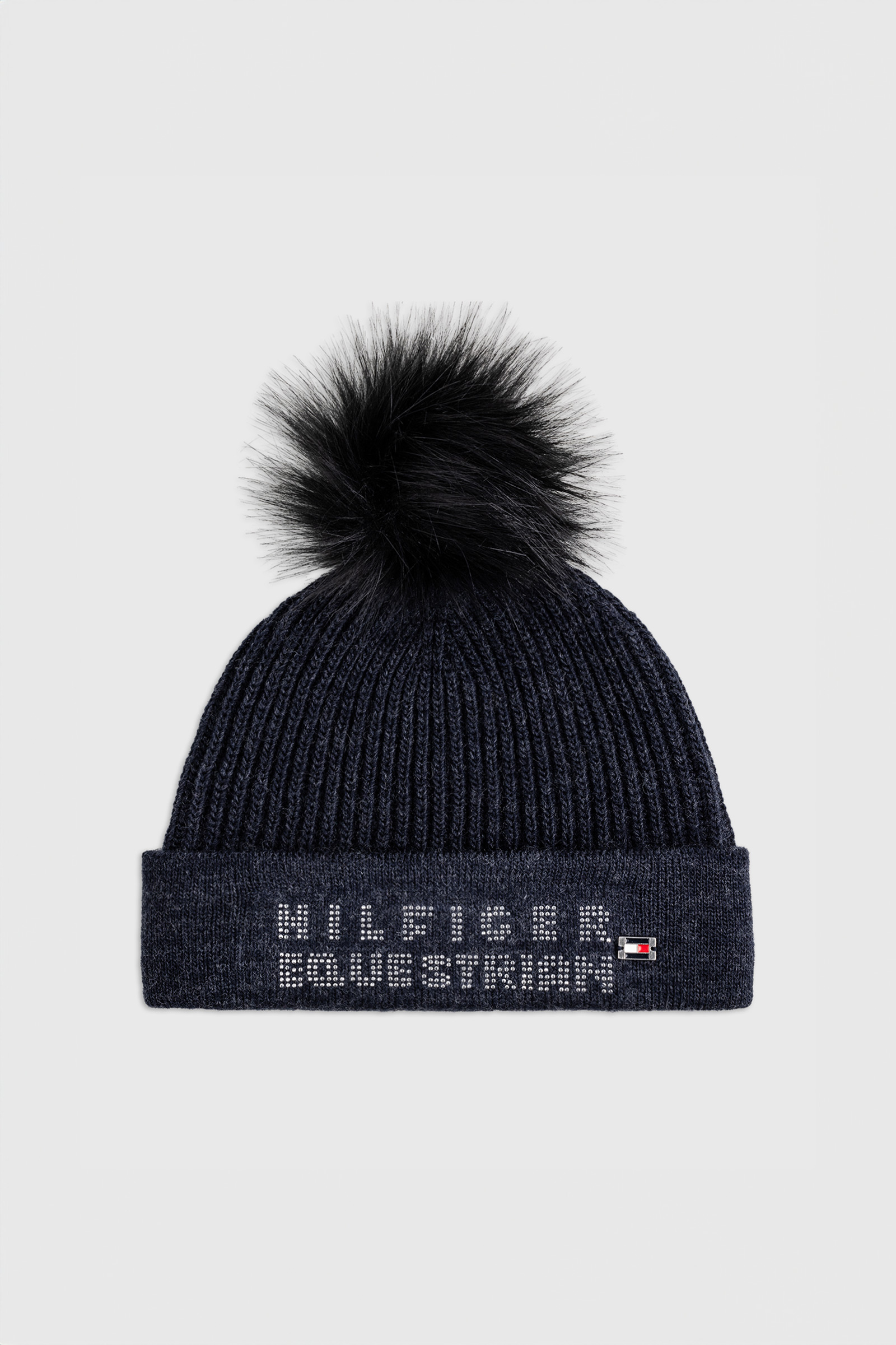 Tommy Hilfiger Equestrian Ottawa gorro para mujer con pompon