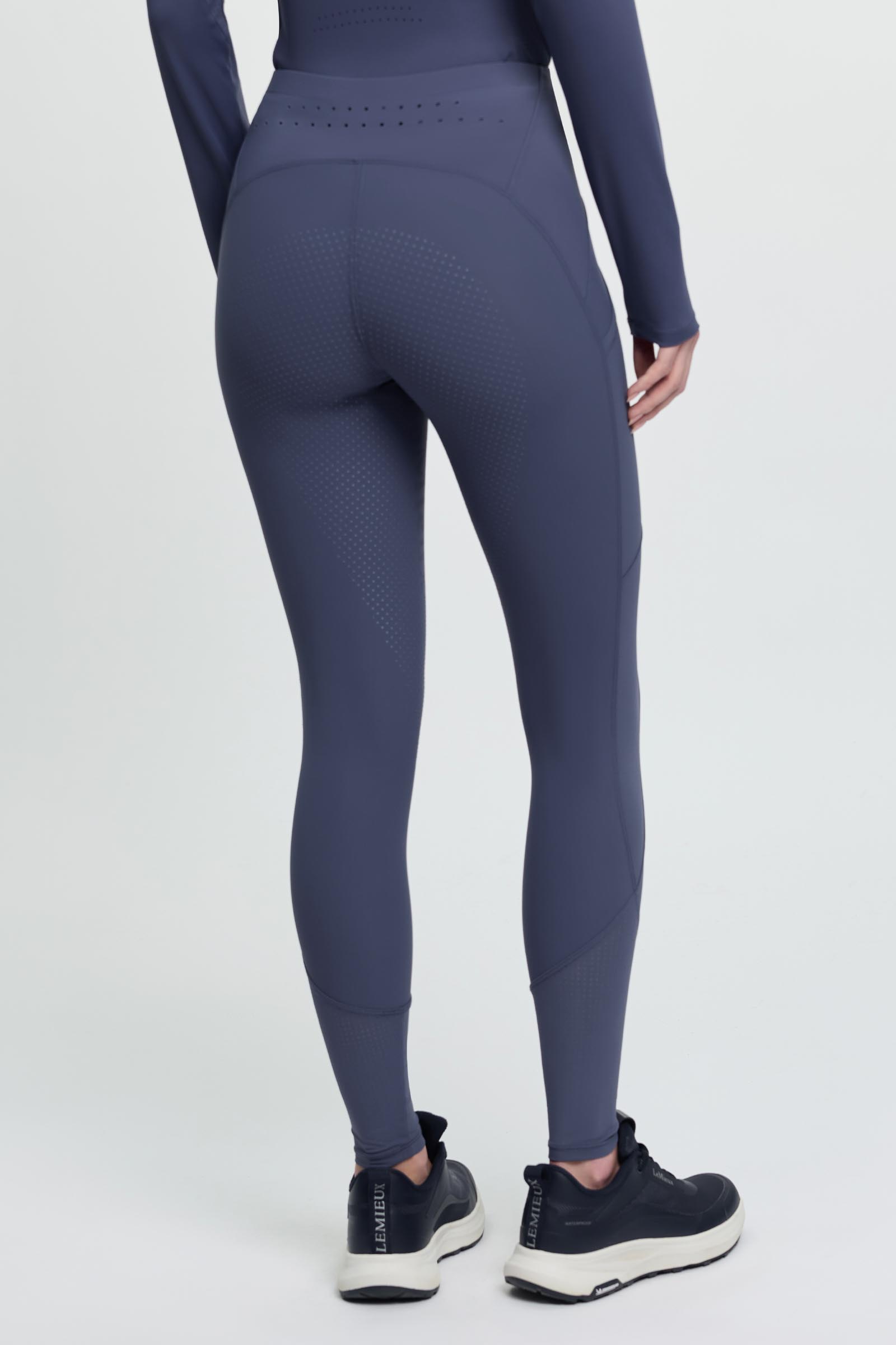 Shadow LeMieux Airflow pantalones de equitaci&oacute;n pull on para mujer con asiento completo