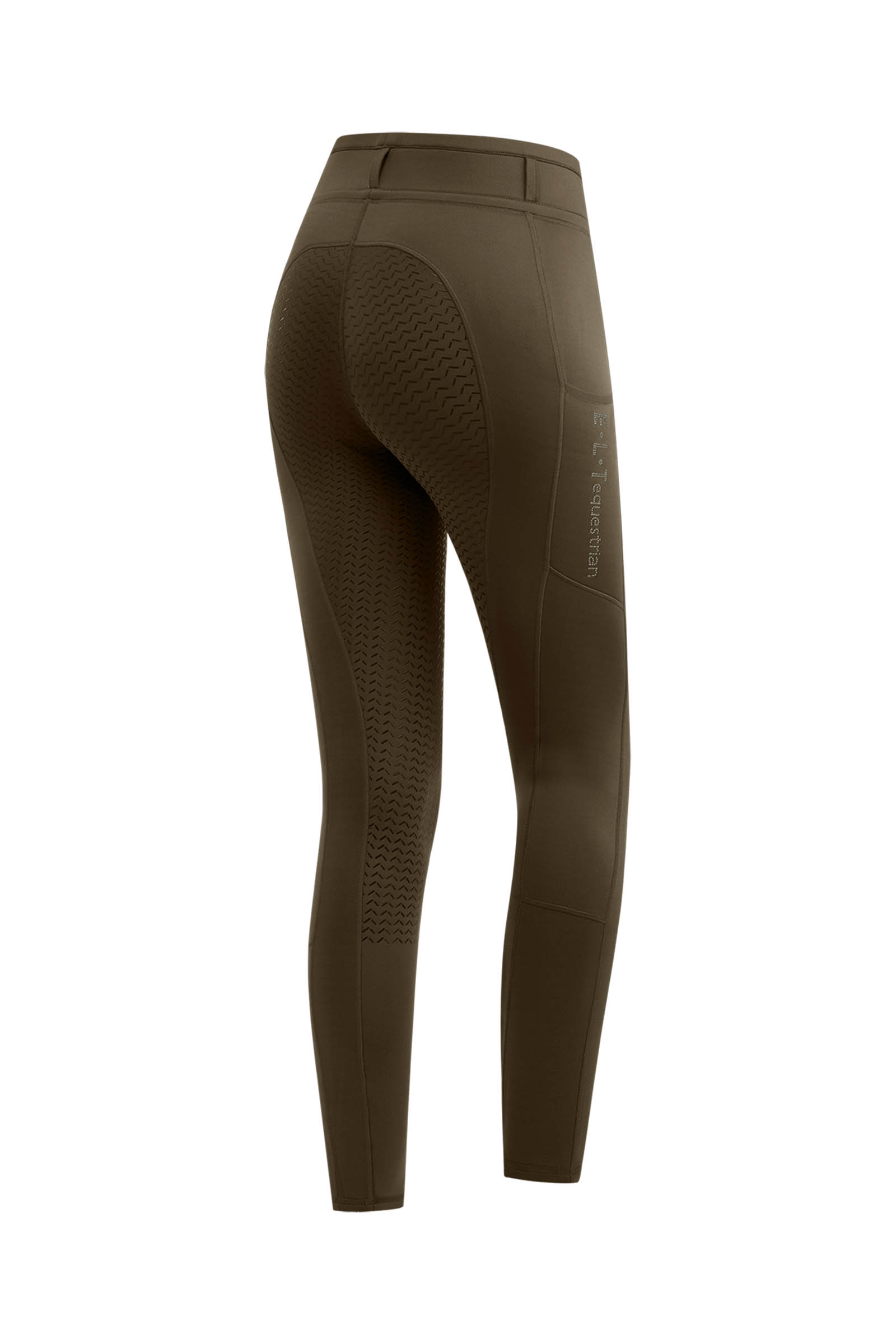 Green Brown ELT Ella Glam Leggings de Equitación para Mujeres