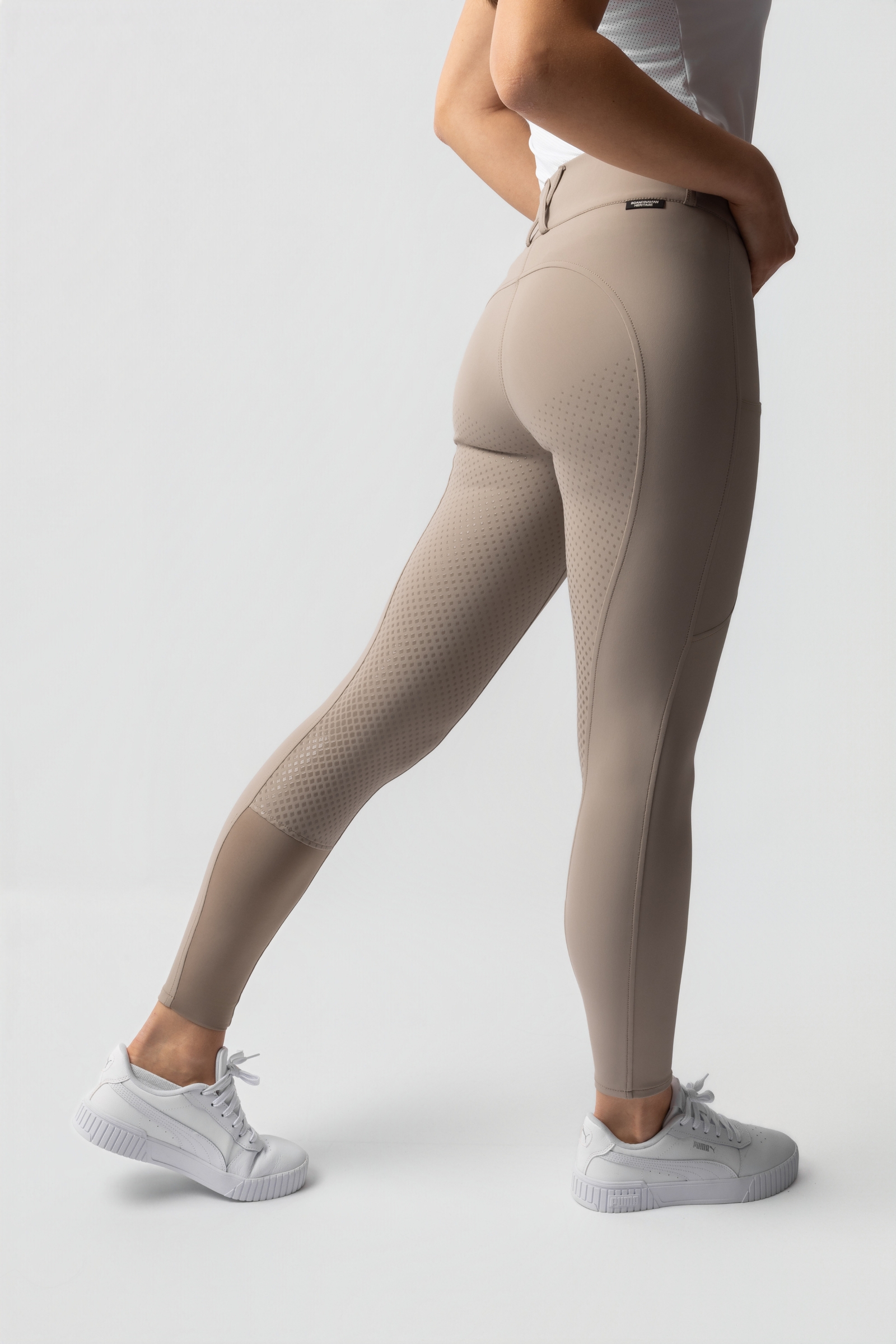 Horze Grand Prix Pro Pantalones de montar para mujer con asiento completo UPF 50+