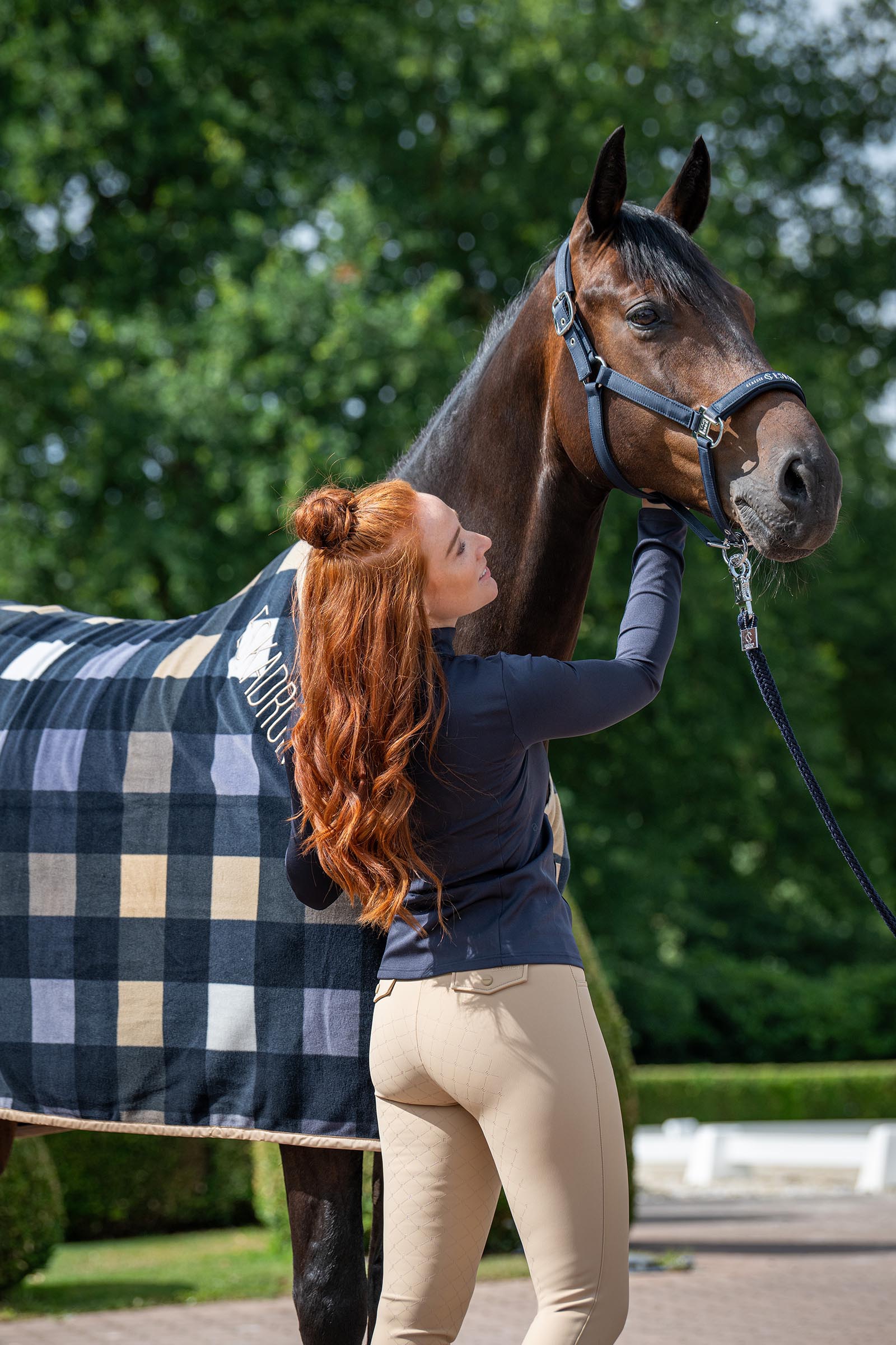 Eskadron Classic Sport SS26 Fleece Check manta secante