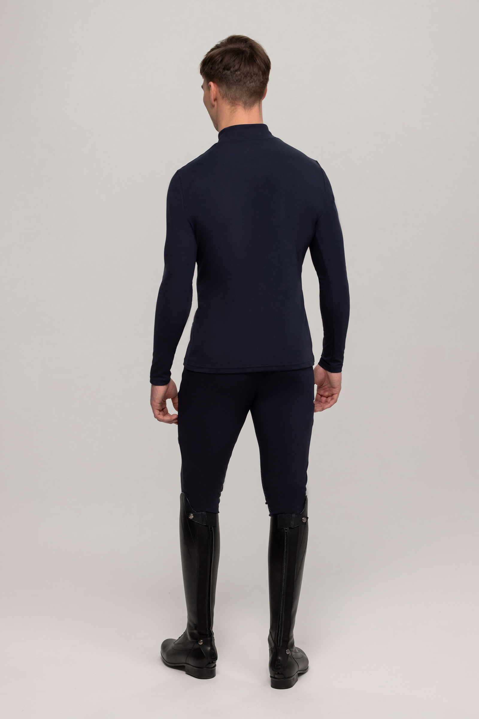 Tommy Hilfiger Equestrian Phoenix camisa de manga larga con cuello alto para hombre